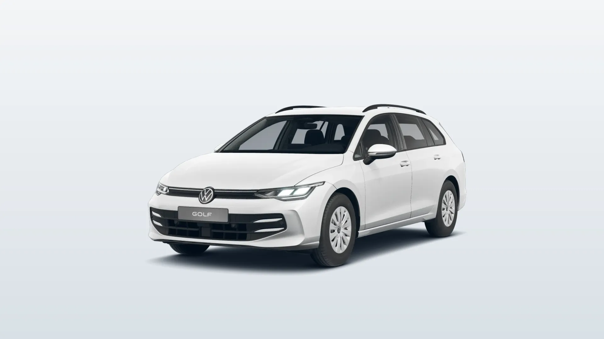 Volkswagen Golf VIII Variant (facelift 2024) Golf Variant v barvě Bílá Oryx perleťová – pohled zepředu