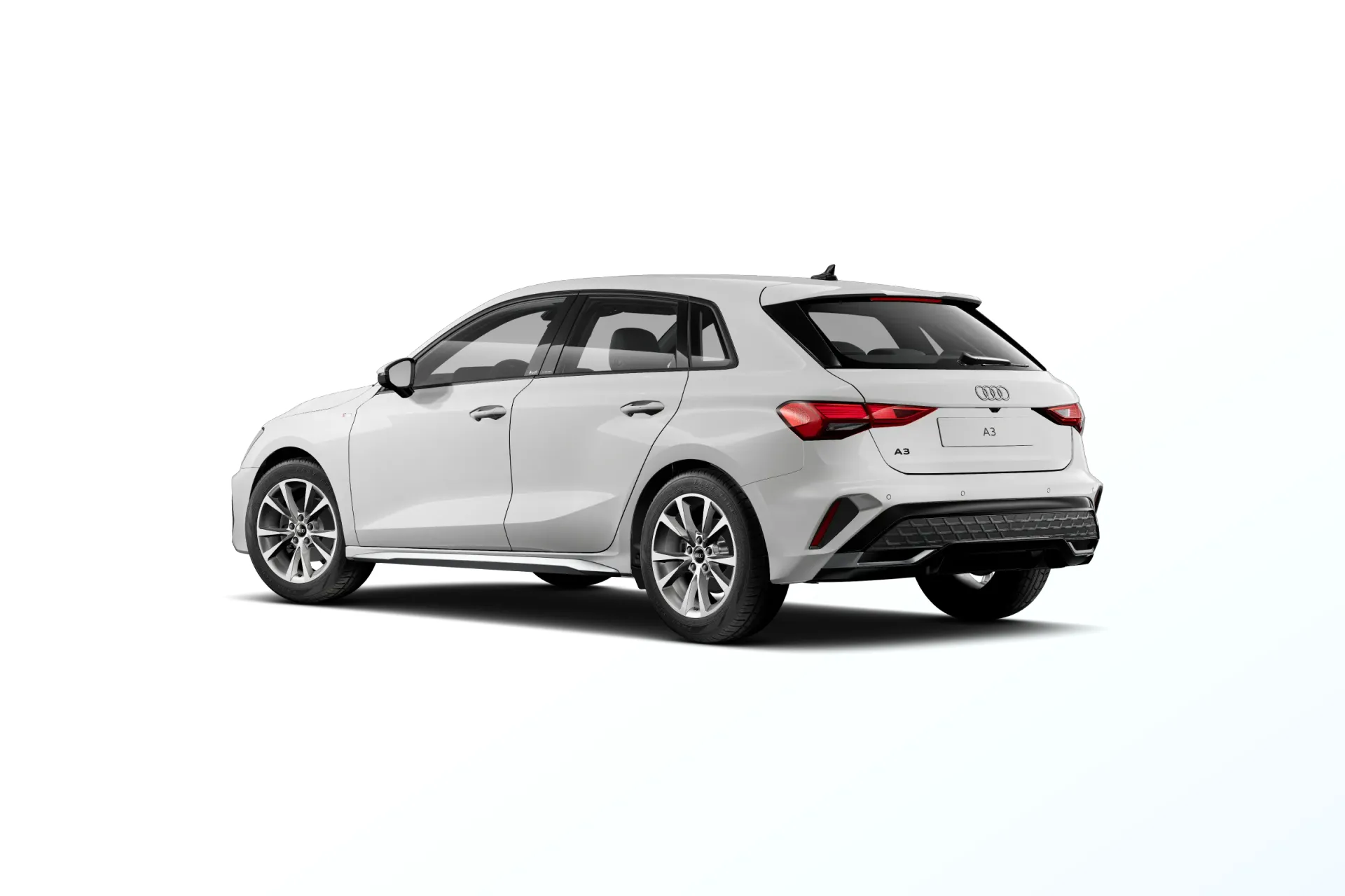 A3 Sportback, S line, Bílá Arkona, back
