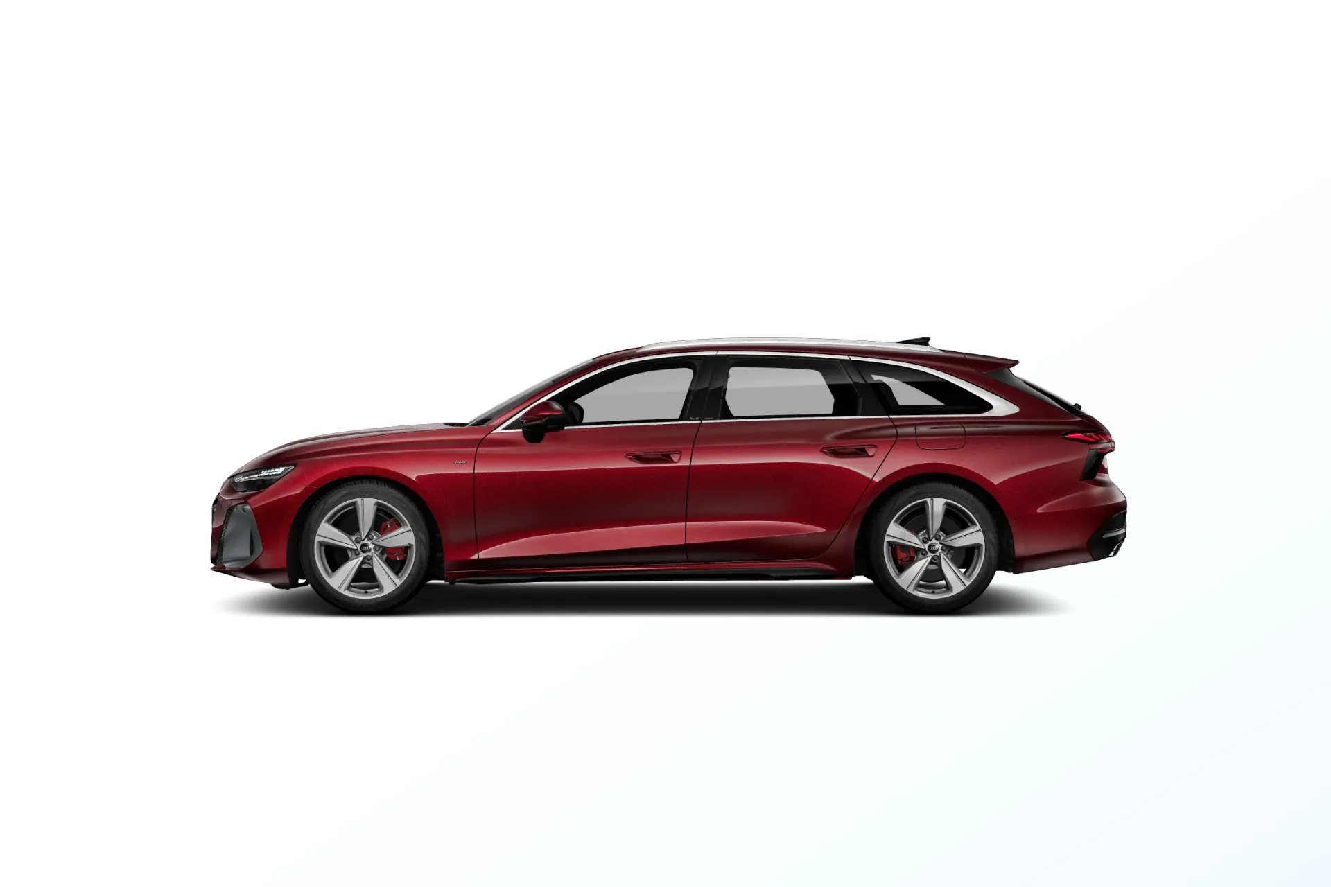 A6 Avant, A6 Avant S line e-hybrid, Červená Grenadine, side