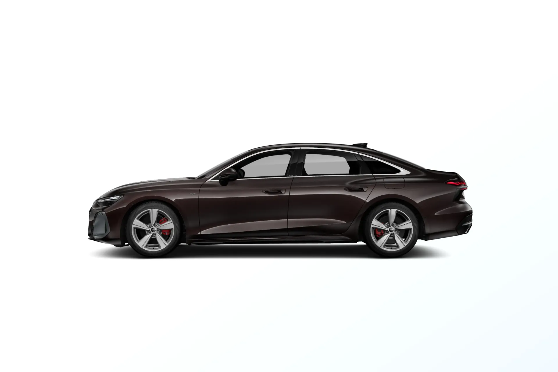 A6 Limuzína, A6 Limuzína S line e-hybrid, Hnědá Madeira, side