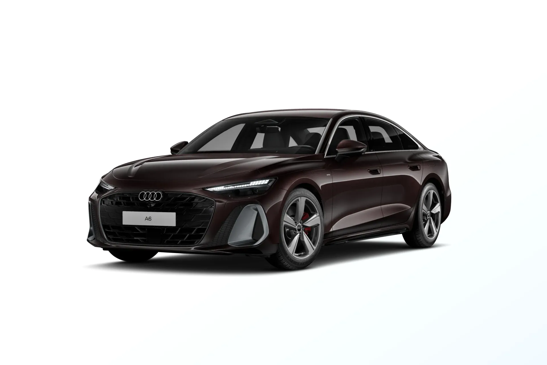 A6 Limuzína, A6 Limuzína S line e-hybrid, Hnědá Madeira, front