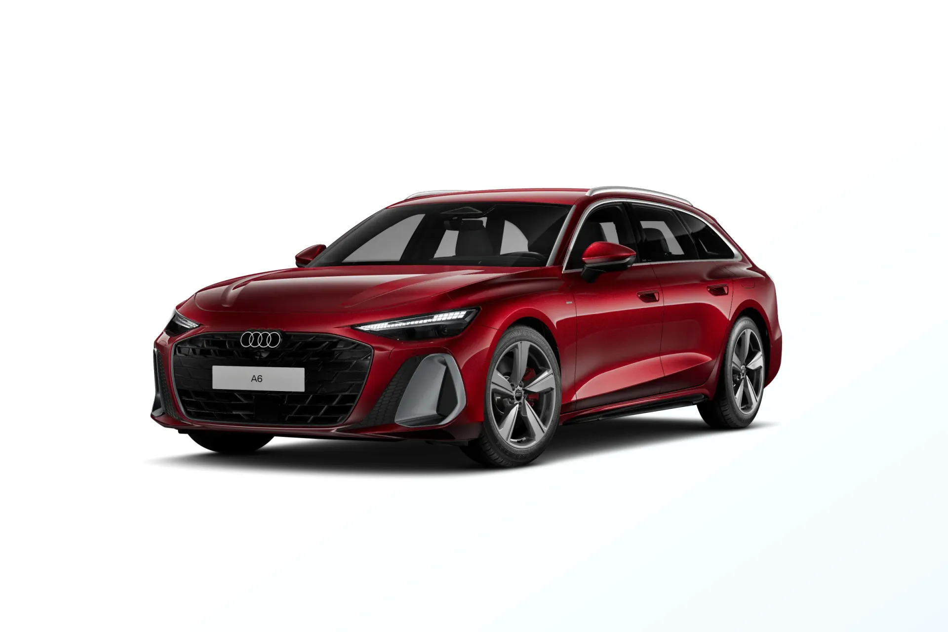 A6 Avant, A6 Avant S line e-hybrid, Červená Grenadine, front