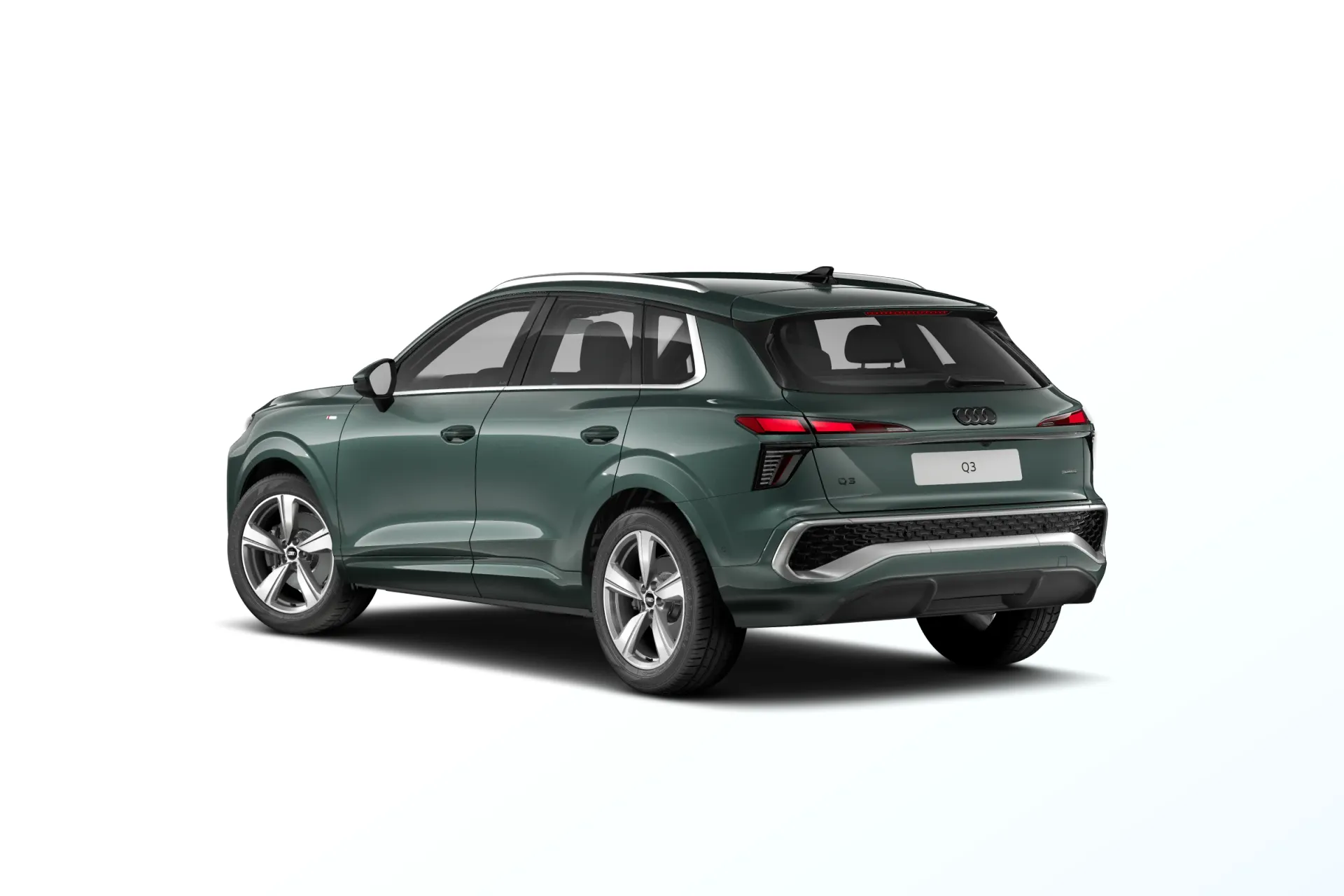 Q3, Audi Q3 S line, Zelená Sage, back