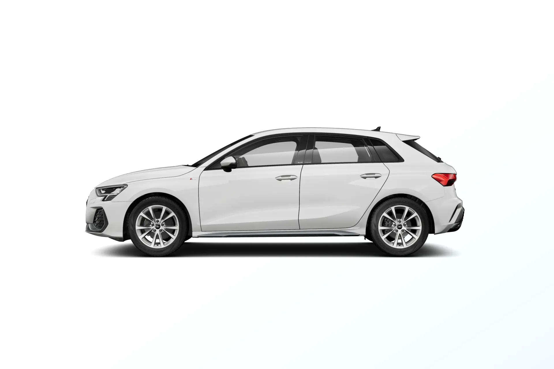 A3 Sportback, S line, Bílá Arkona, side