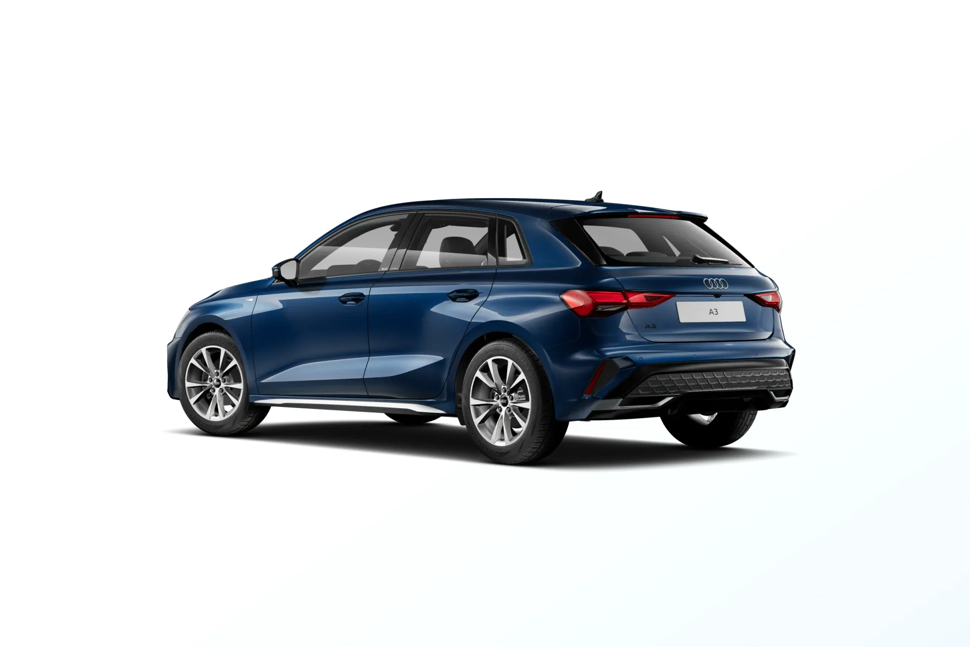 A3 Sportback, S line, Modrá Ascari, back