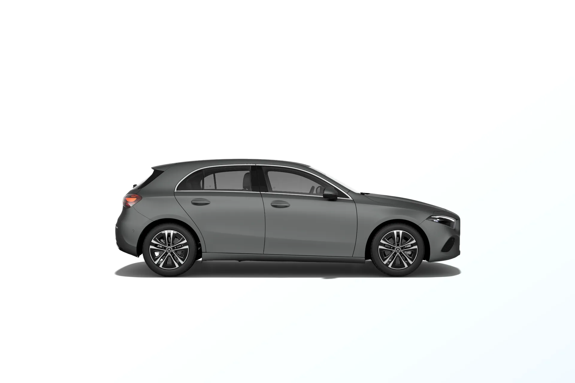 Třída A hatchback (W177-fl), Linie Progressive, Magno šedá mountain MANUFAKTUR, side