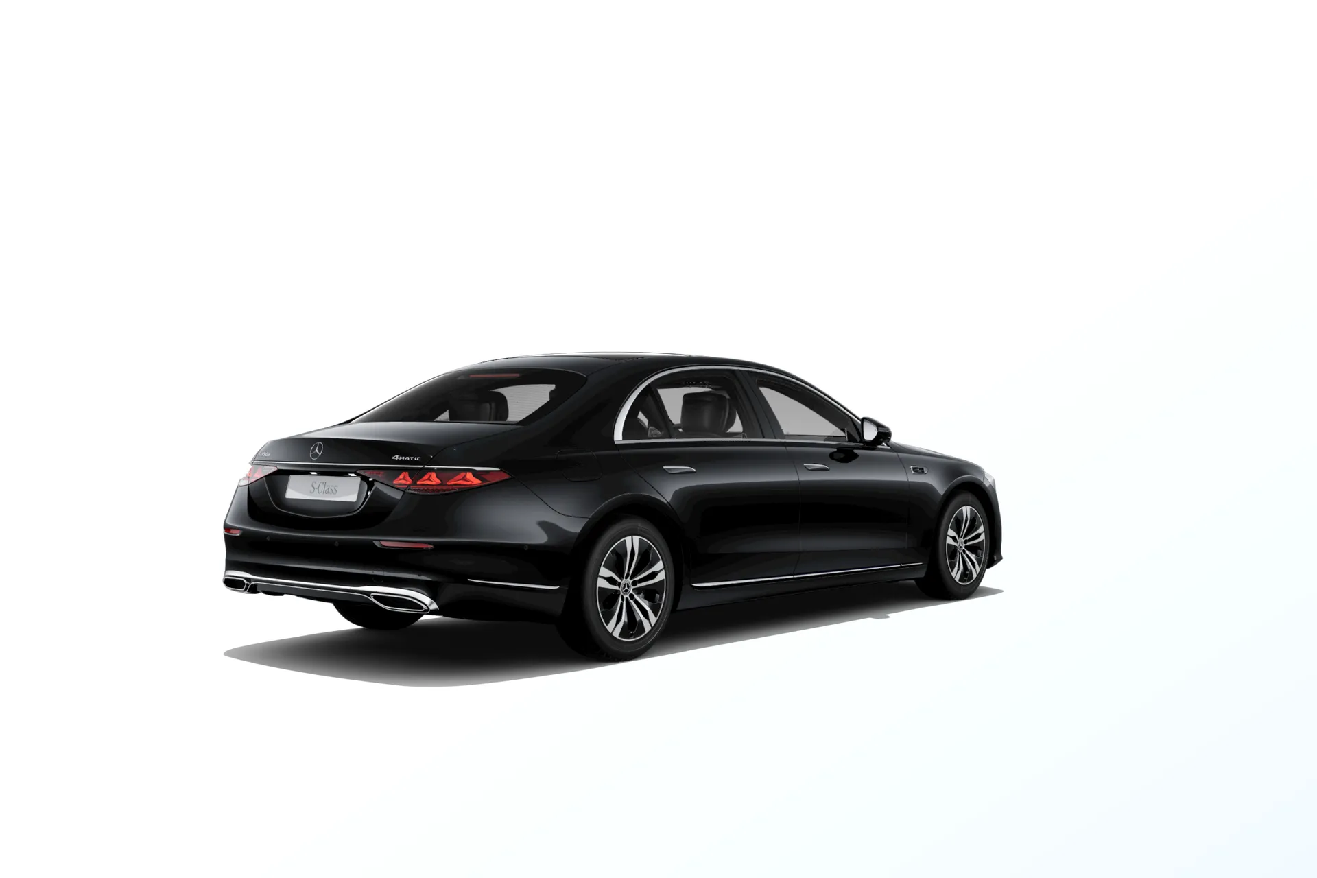 Třída S prodloužená limuzína (V223-fl), Základní provedení, Nemetalická černá, rear