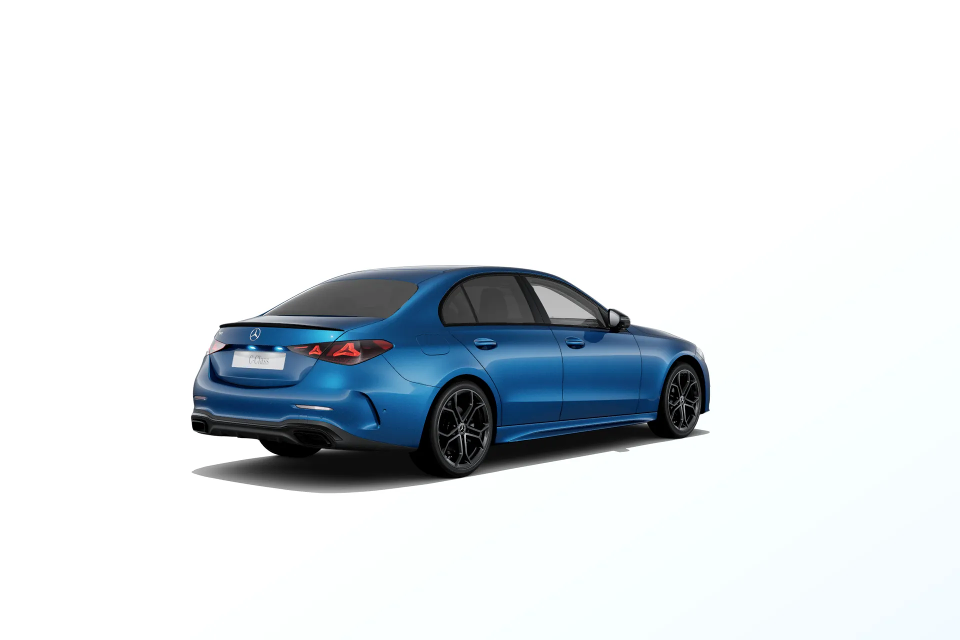 Třída C sedan (W206-fl), Linie AMG Plus, Metalická modrá spectral, rear