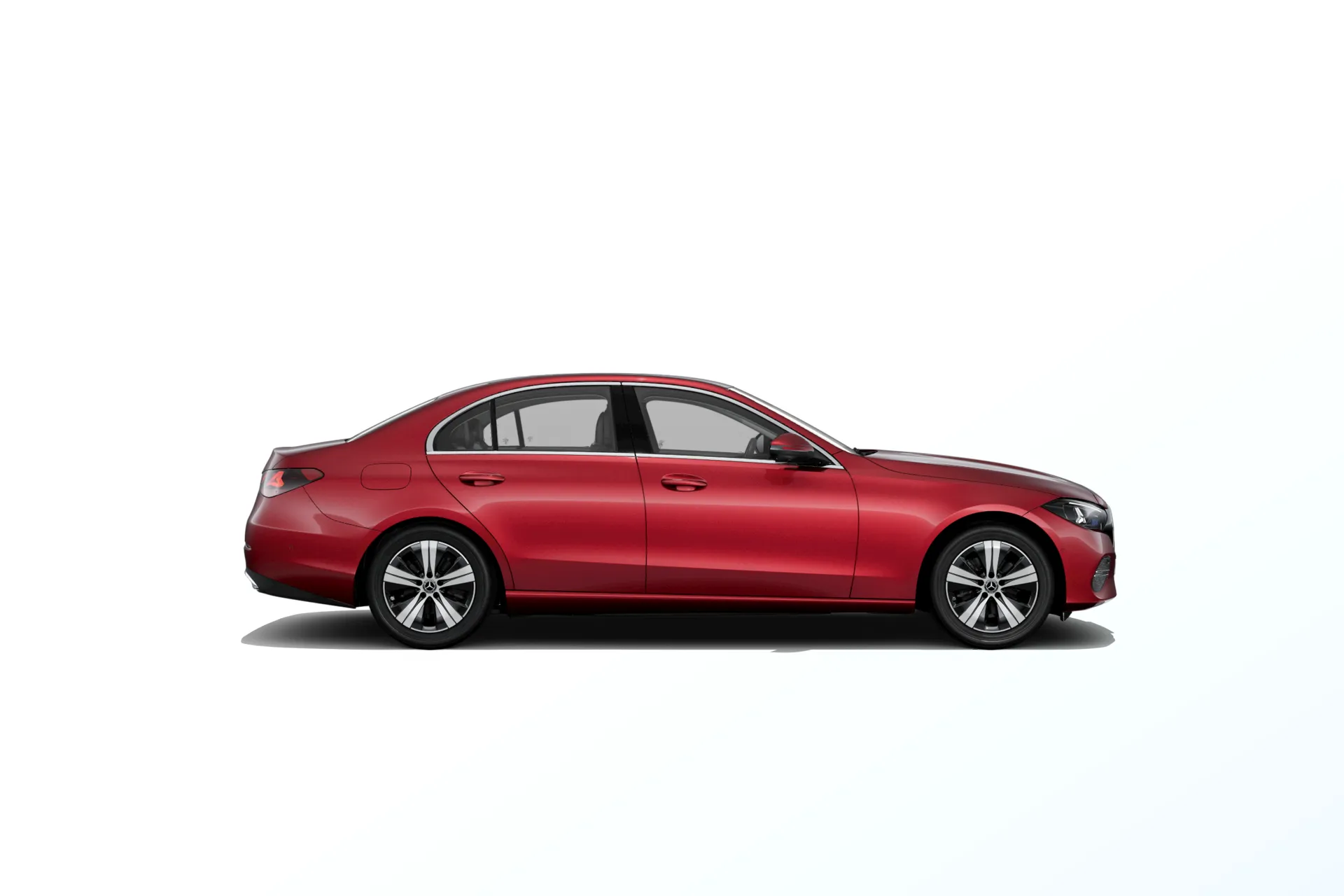 Třída C sedan (W206-fl), Linie AVANTGARDE, Červená patagonia bright MANUFAKTUR, side