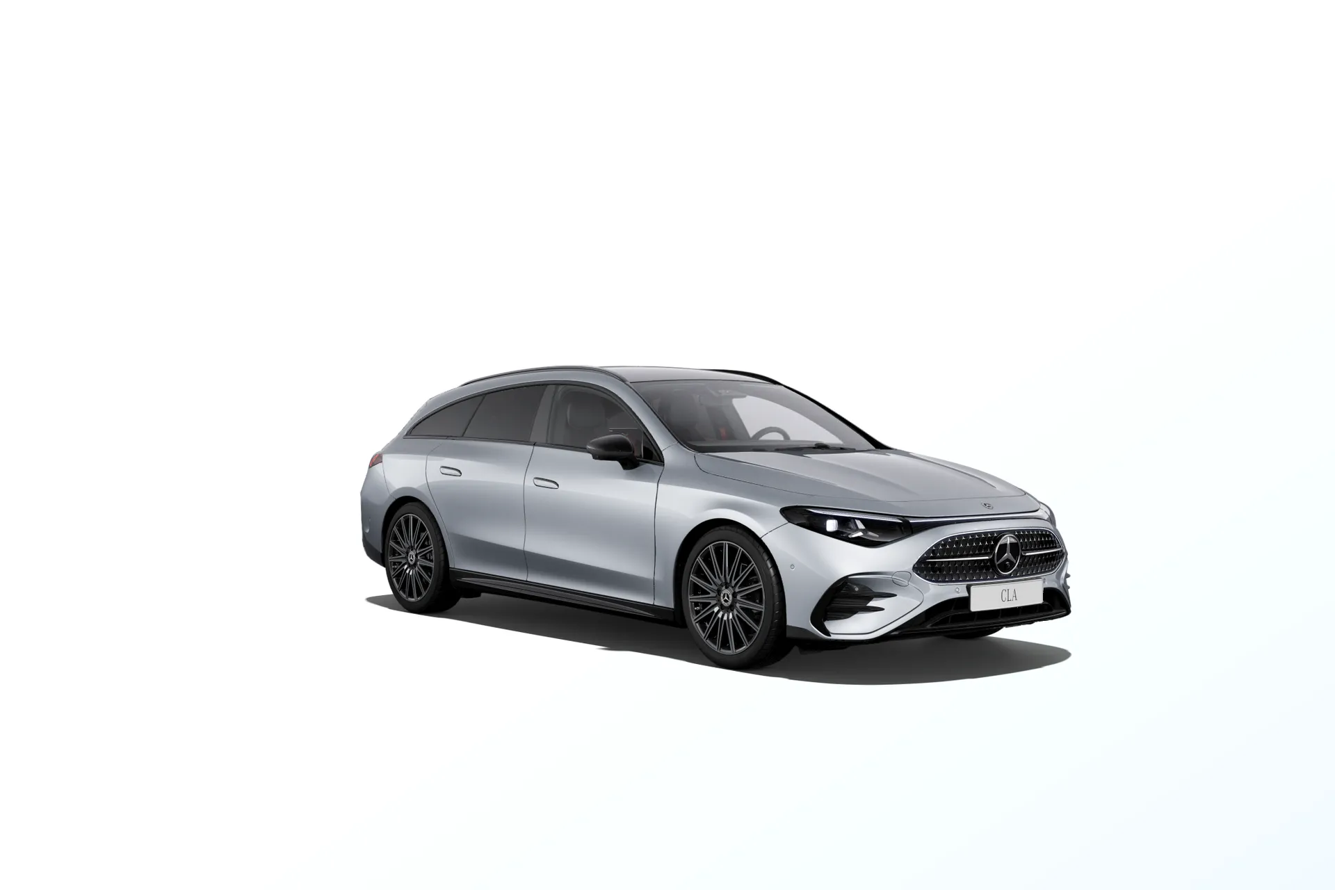 CLA Shooting Brake (X178), Linie AMG Plus, Metalická stříbrná high-tech, front
