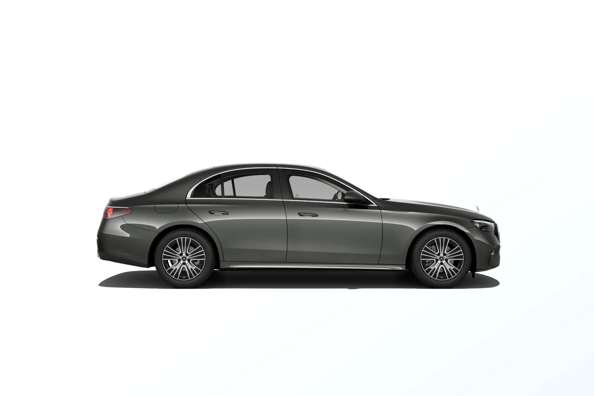 Třída E sedan (W214), Linie EXCLUSIVE exteriér, Metalická šedá graphite, side