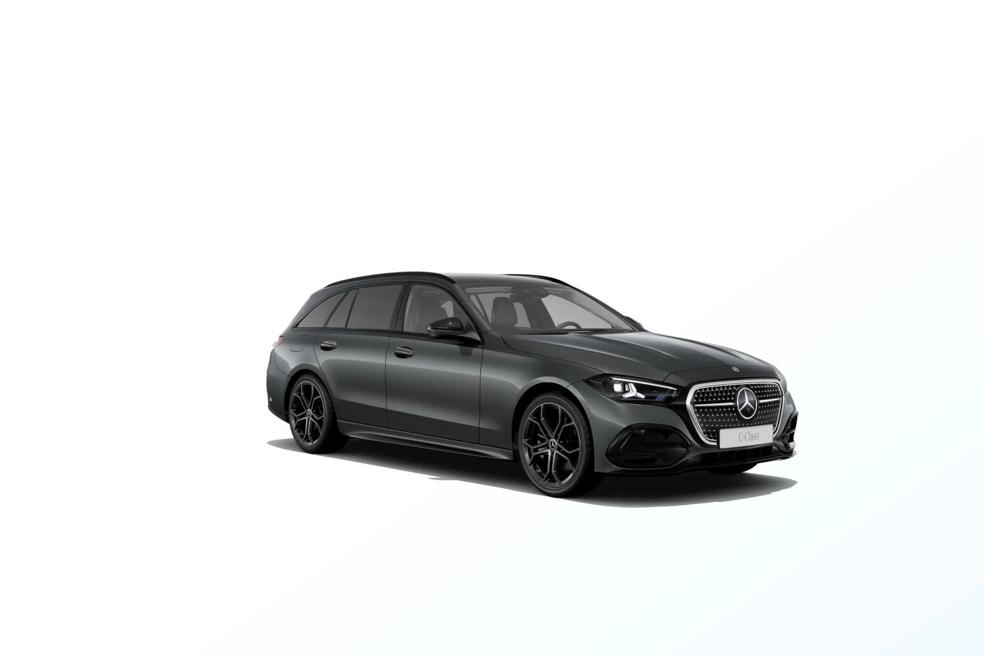 Třída C kombi (S206-fl), Linie AMG Plus, Metalická šedá graphite, front