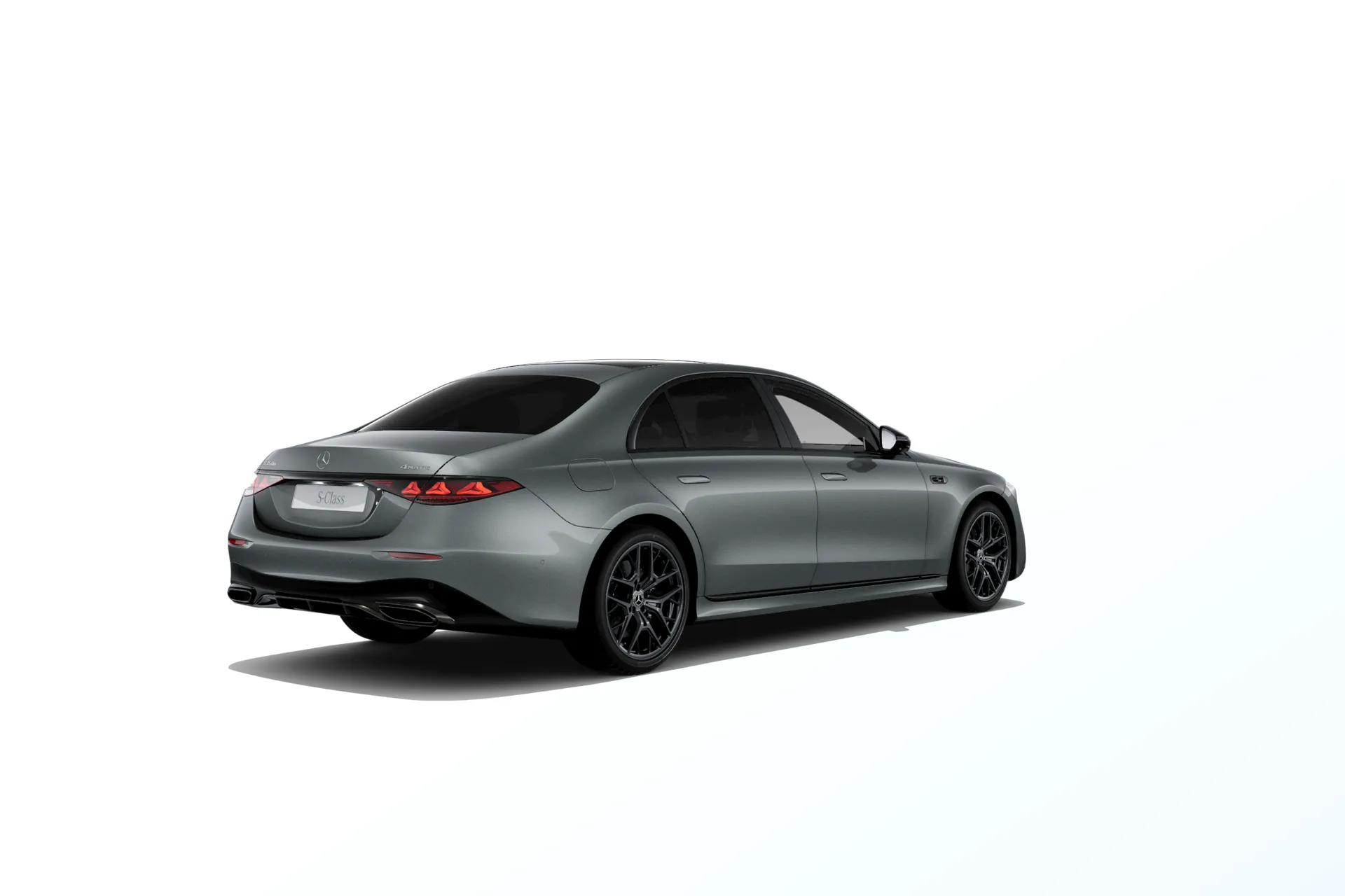 Třída S prodloužená limuzína (V223-fl), Linie AMG Plus, Metalická šedá graphite MANUFAKTUR, rear