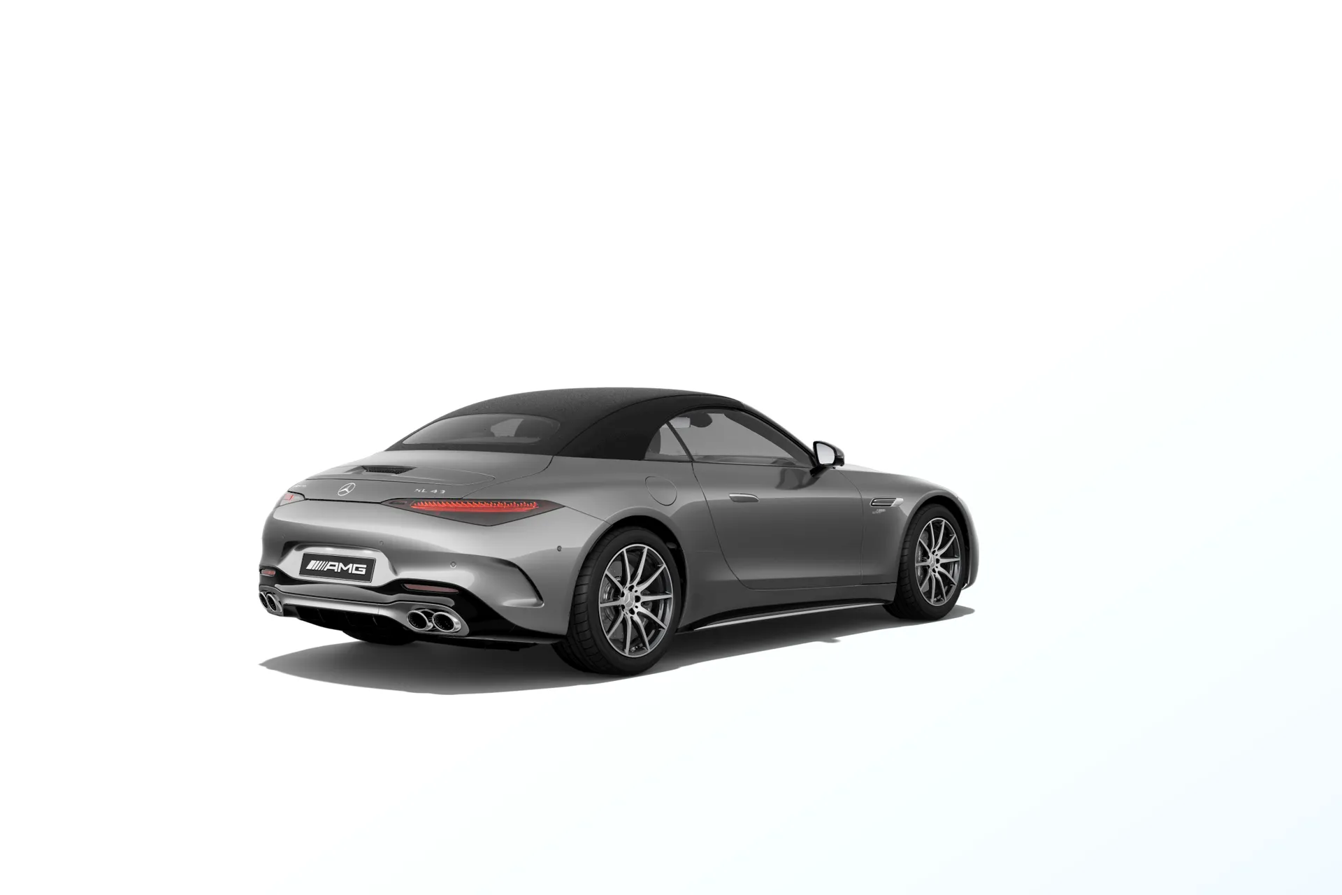 Mercedes-AMG SL Roadster (R232), Sada AMG Aerodynamics, Metalická šedá Imola AMG MANUFAKTUR exclusive, rear