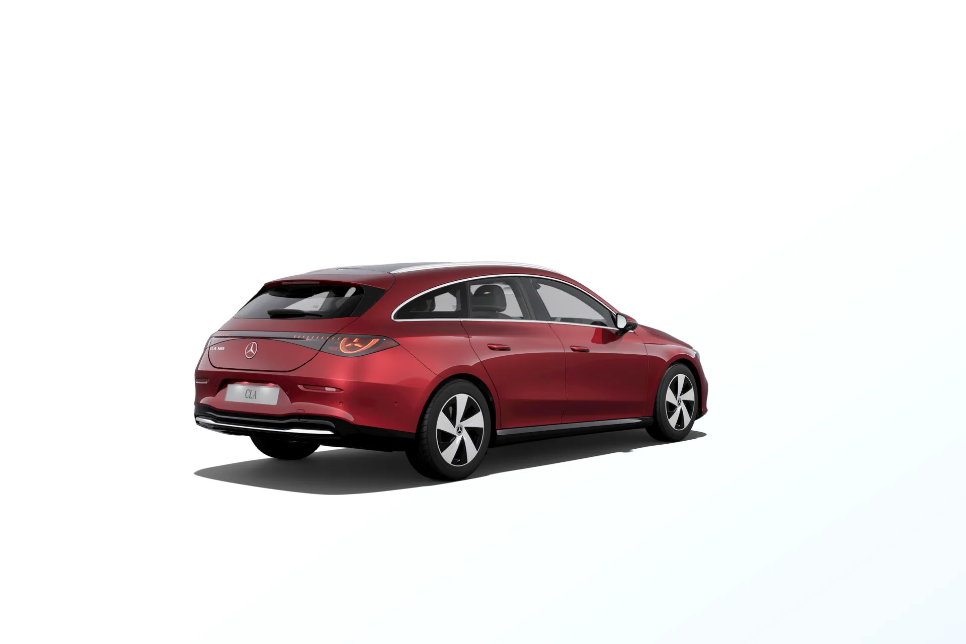 CLA Shooting Brake (X178), Linie Progressive, Červená patagonia bright MANUFAKTUR, rear