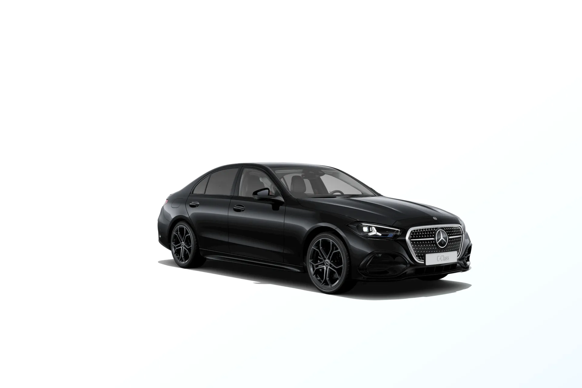 Třída C sedan (W206-fl), Linie AMG Plus, Metalická černá obsidian, front
