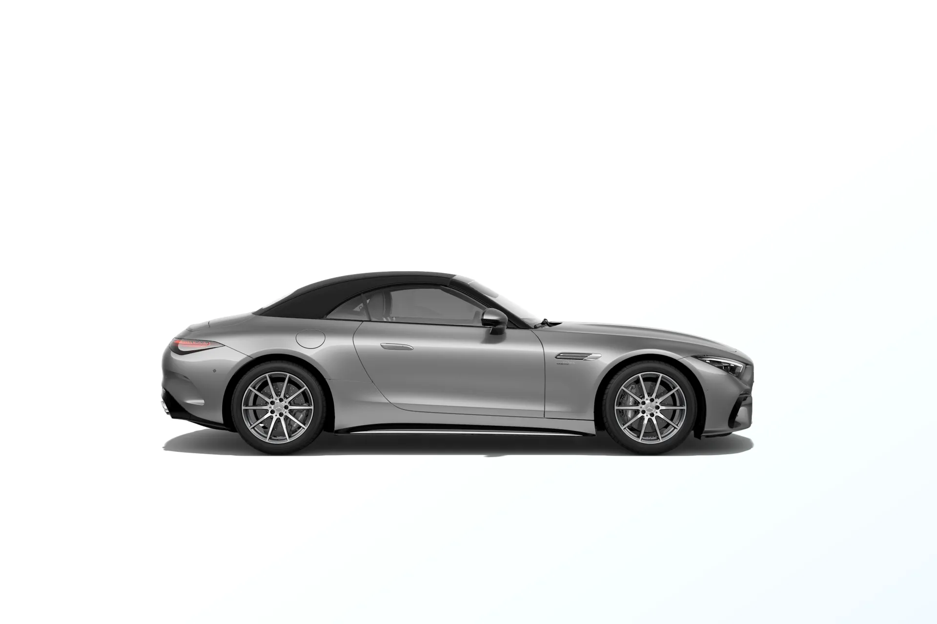 Mercedes-AMG SL Roadster (R232), Sada AMG Aerodynamics, Metalická šedá Imola AMG MANUFAKTUR exclusive, side