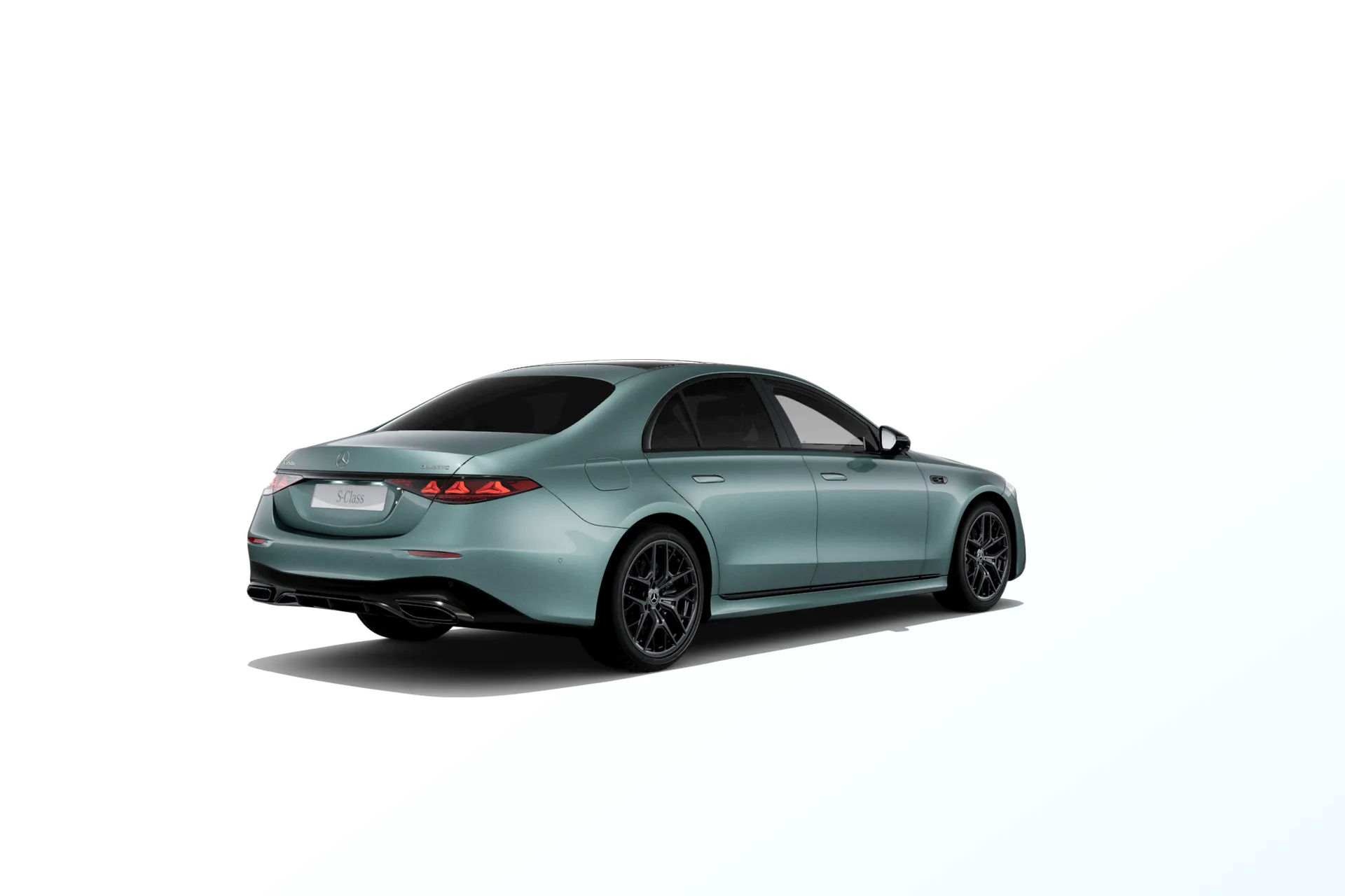 Třída S (W223-fl), Linie AMG Plus, Metalická stříbrná verde, rear