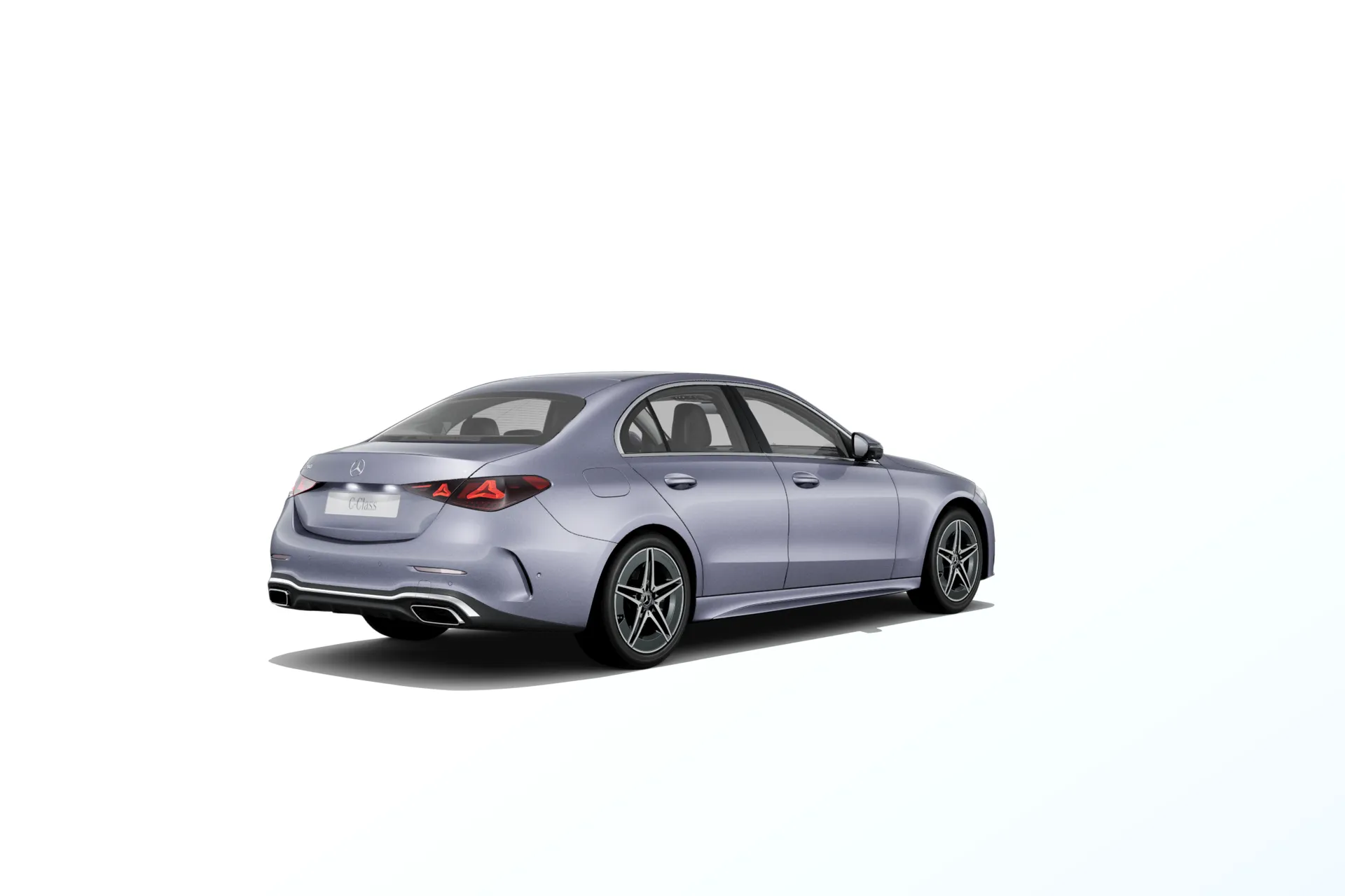 Třída C sedan (W206-fl), Linie AMG, Metalická stříbrná Lavender, rear
