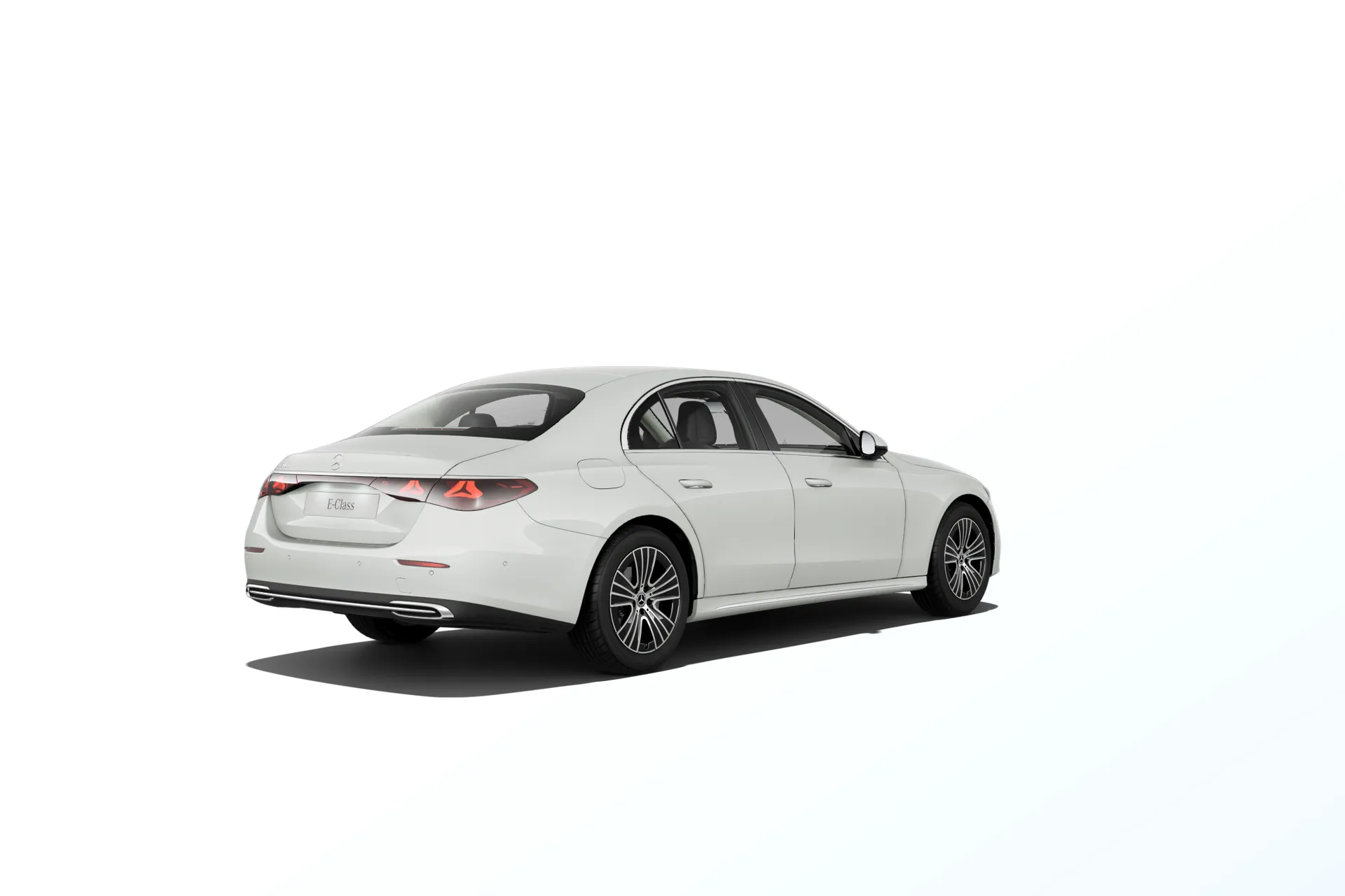 Třída E sedan (W214), Linie EXCLUSIVE exteriér, Bílá opalite bright MANUFAKTUR, rear