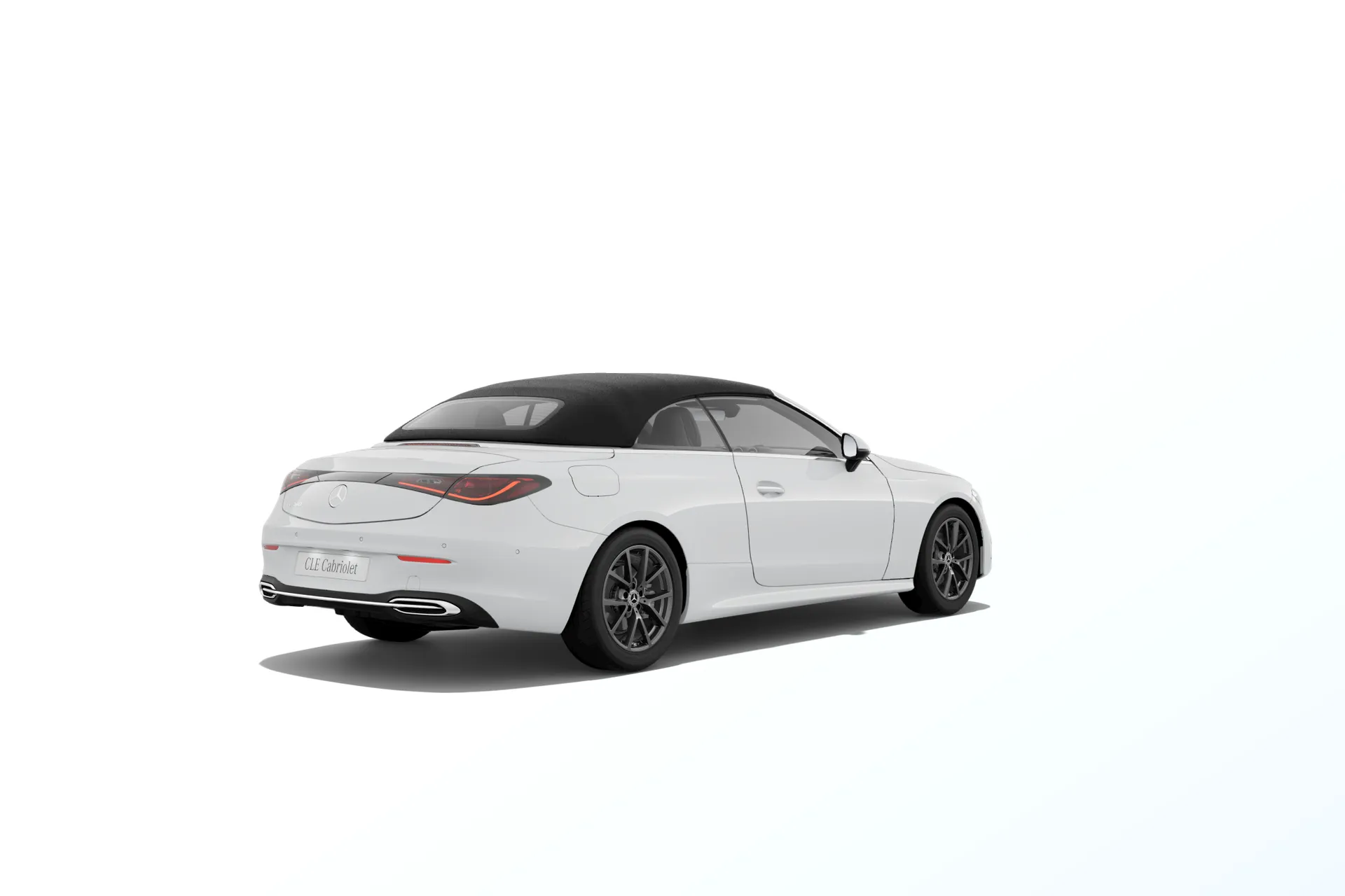 CLE kabriolet (A236), Linie AVANTGARDE exteriér, Nemetalická bílá polar, rear