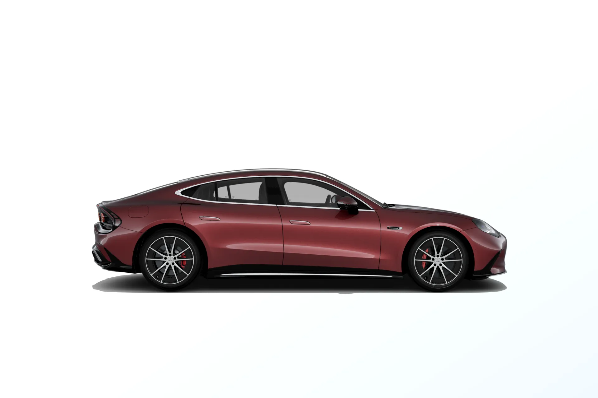 Mercedes-AMG GT čtyřdveřové kupé (C590), Základní provedení, Metalická červená carneol MANUFAKTUR exclusive, side