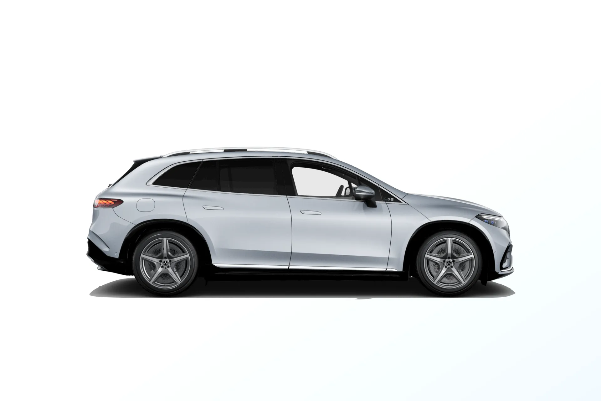 EQS SUV (X296), Linie AMG exteriér, Metalická stříbrná high-tech, side