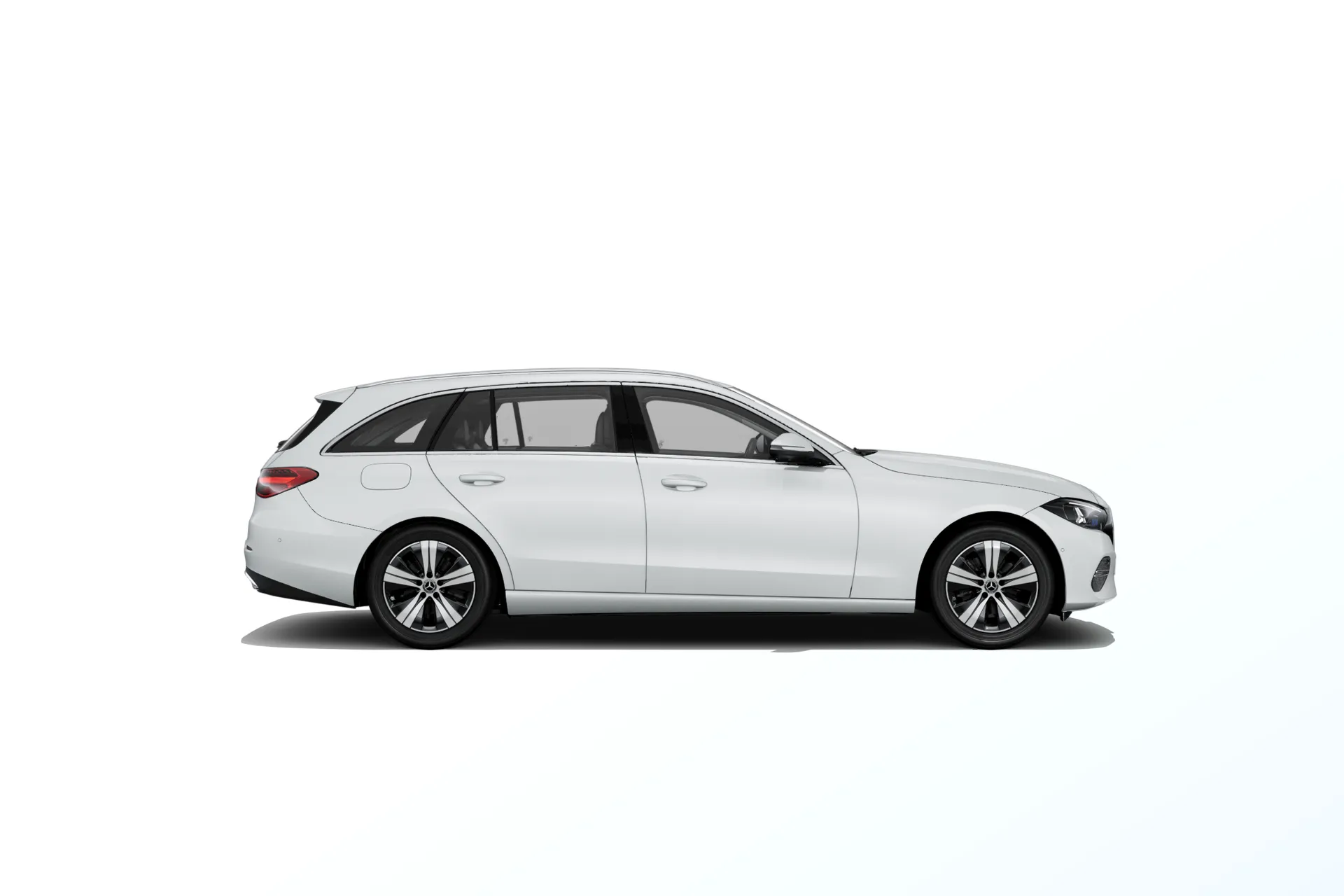 Třída C kombi (S206-fl), Linie AVANTGARDE, Bílá opalite bright MANUFAKTUR, side