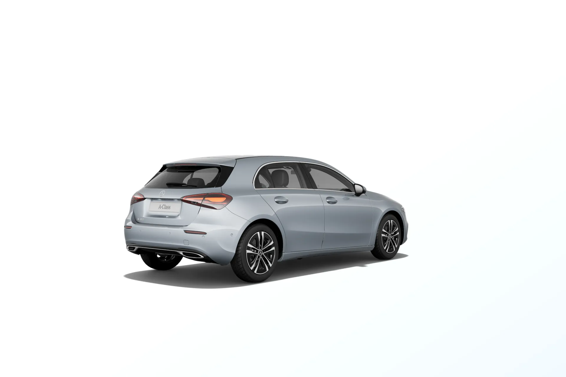 Třída A hatchback (W177-fl), Linie Progressive, Metalická stříbrná high-tech, rear