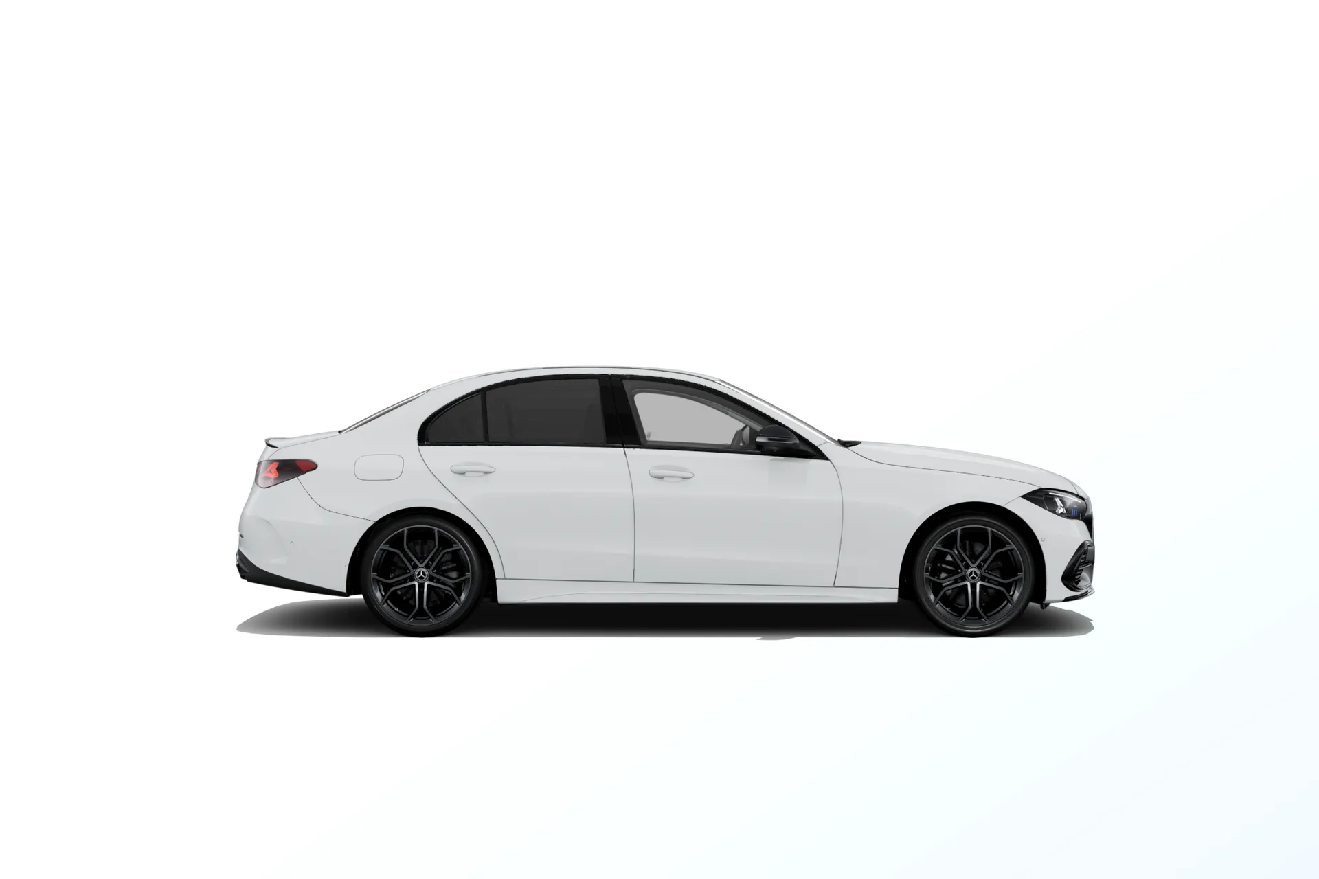 Třída C sedan (W206-fl), Linie AMG Plus, Nemetalická bílá polar, side