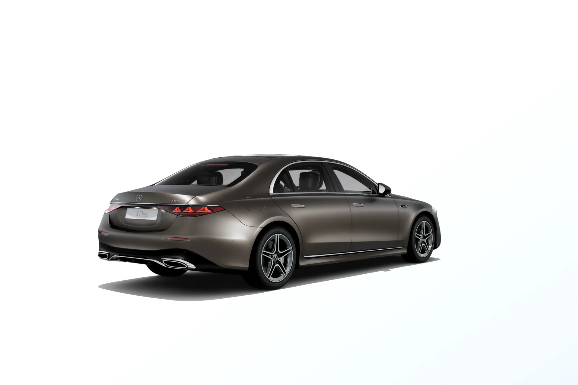 Třída S prodloužená limuzína (V223-fl), Linie AMG, Magno hnědá citrine MANUFAKTUR exclusive, rear