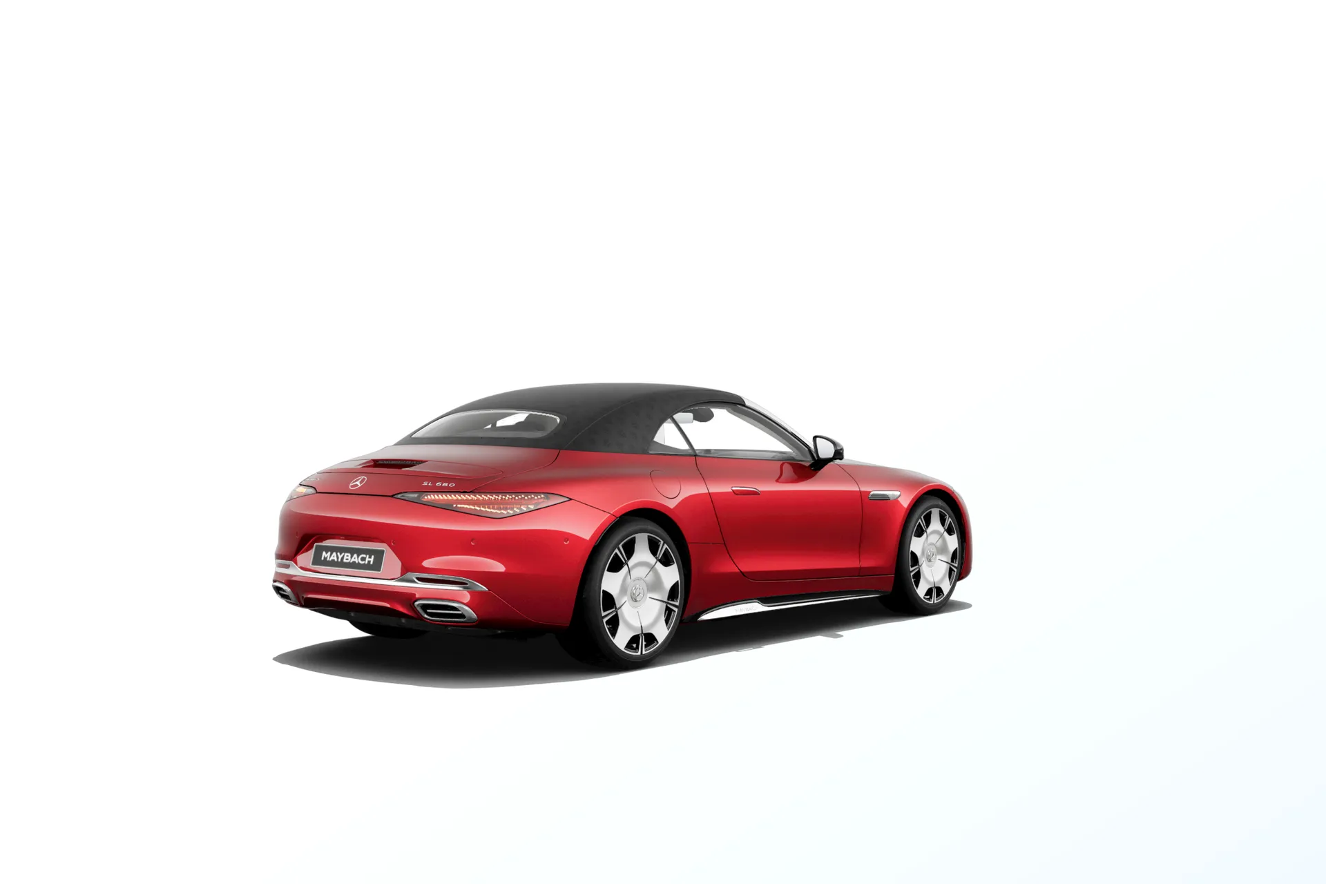 Mercedes-Maybach SL Monogram Series (Z232), Základní provedení, Metalická červená garnet MANUFAKTUR, rear