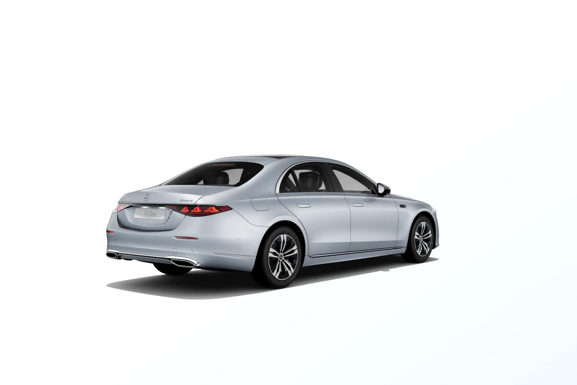 Třída S (W223-fl), Základní provedení, Metalická stříbrná high-tech, rear