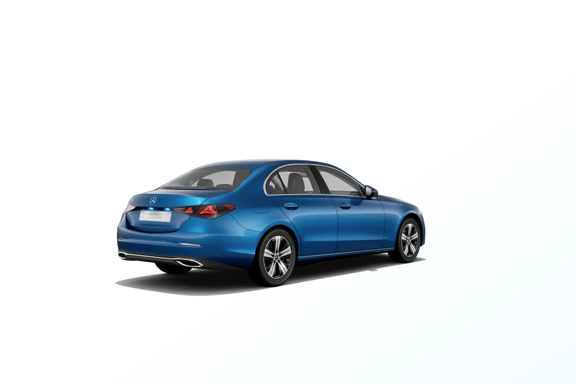 Třída C sedan (W206-fl), Linie AVANTGARDE, Metalická modrá spectral, rear