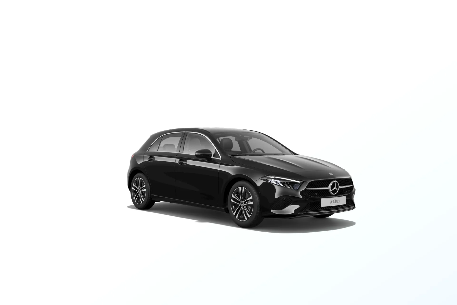 Třída A hatchback (W177-fl), Linie Progressive, Nemetalická černá night, front