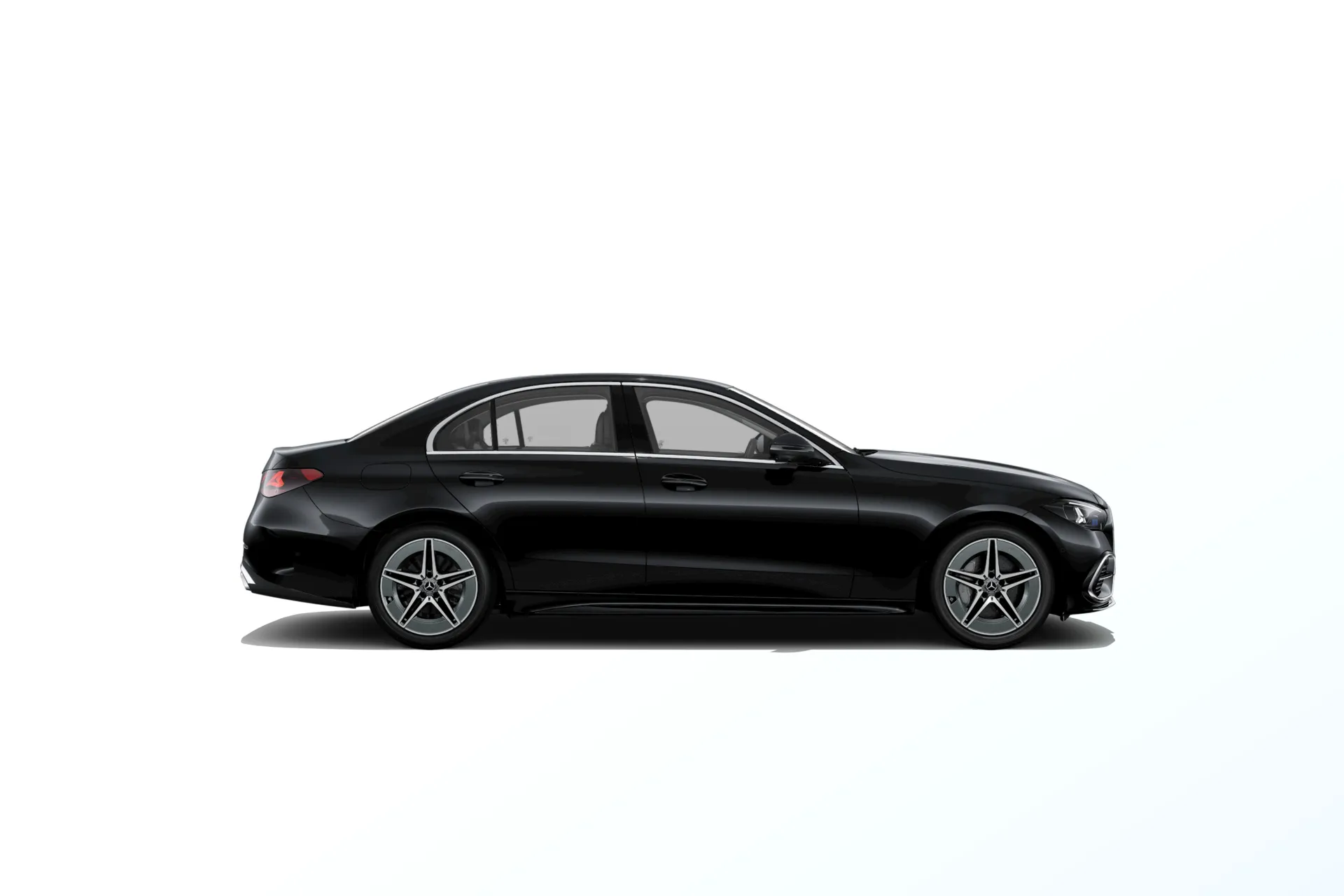 Třída C sedan (W206-fl), Linie AMG, Nemetalická černá, side
