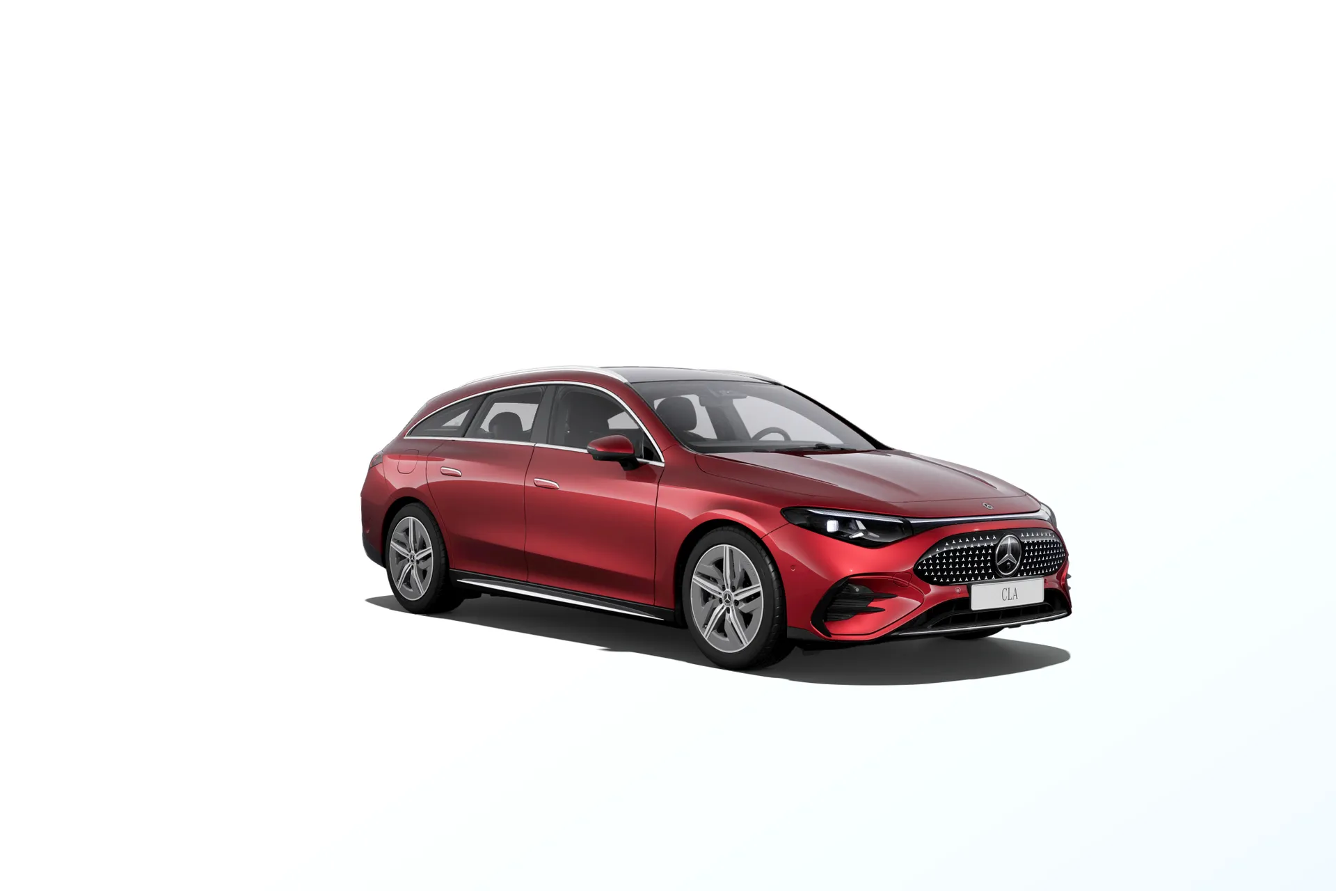 CLA Shooting Brake (X174), Linie AMG, Metalická červená patagonia MANUFAKTUR, front