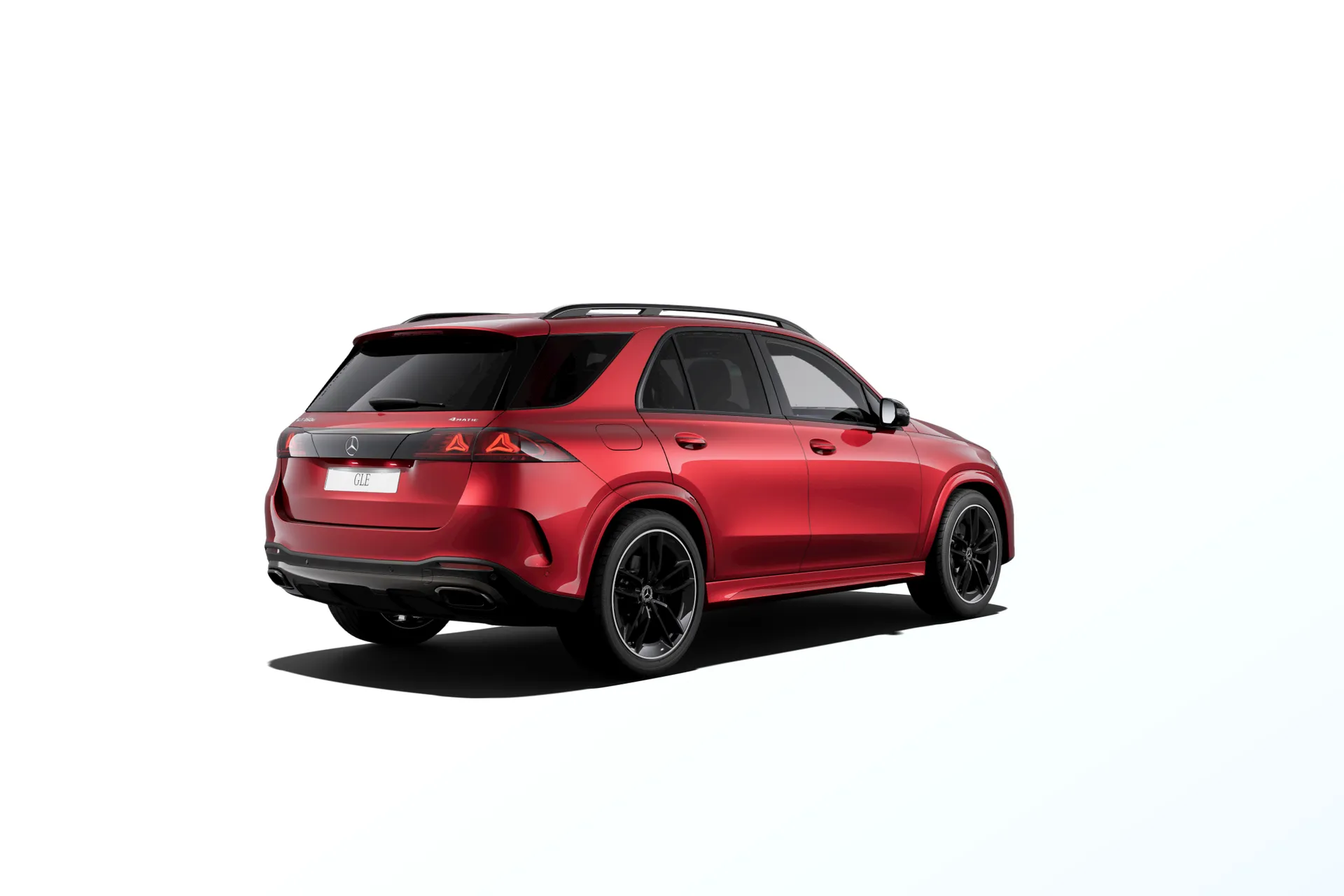 GLE (V167-fl2), Linie AMG Plus, Červená patagonia bright MANUFAKTUR, rear