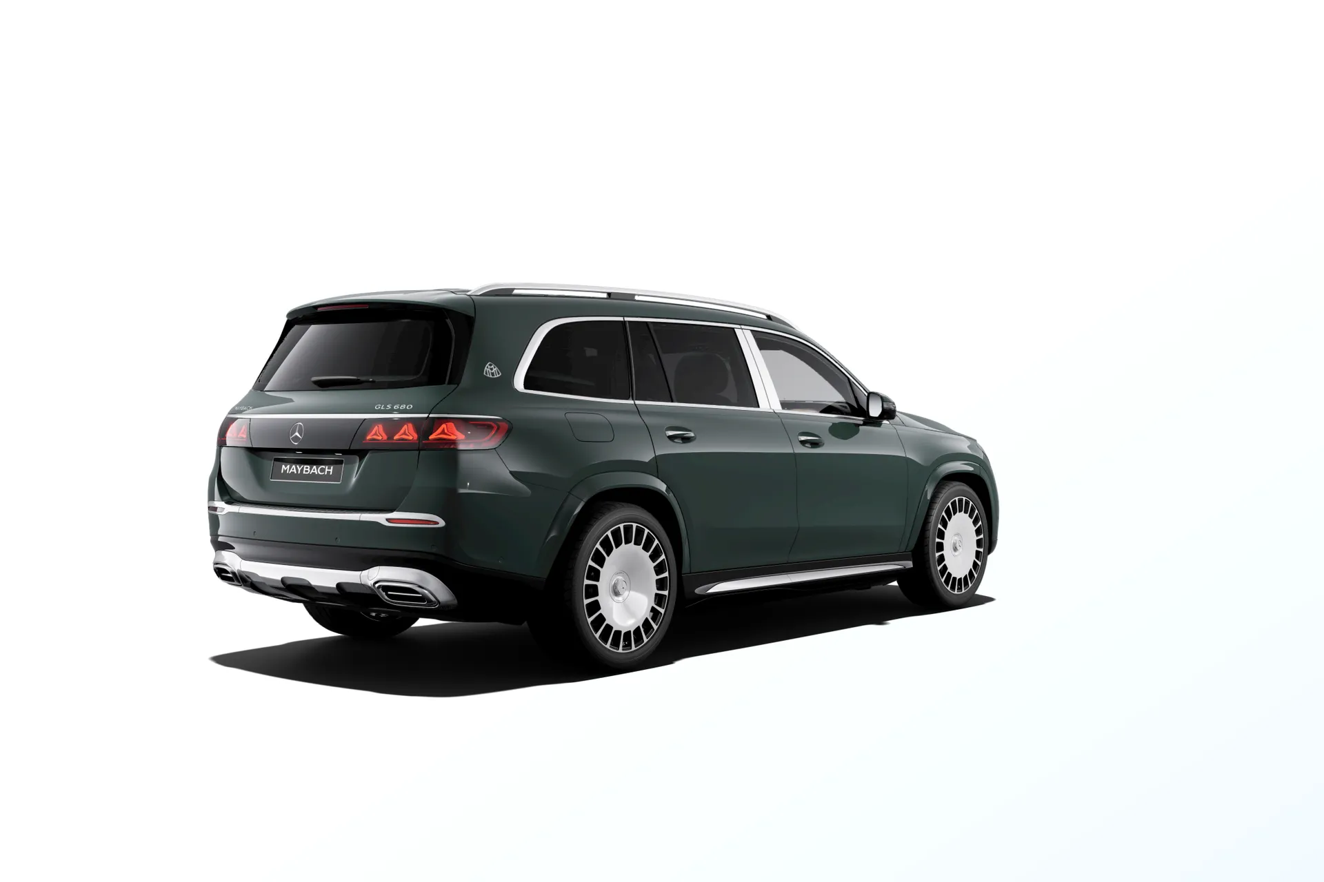 Mercedes-Maybach GLS (X167-fl2), Ozdobné výplně interiéru Exclusive, Nemetalická dark petrol, rear