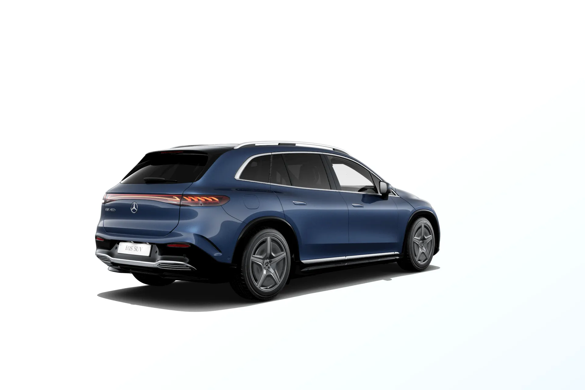 EQS SUV (X296), Linie AMG exteriér, Metalická modrá sodalite, rear