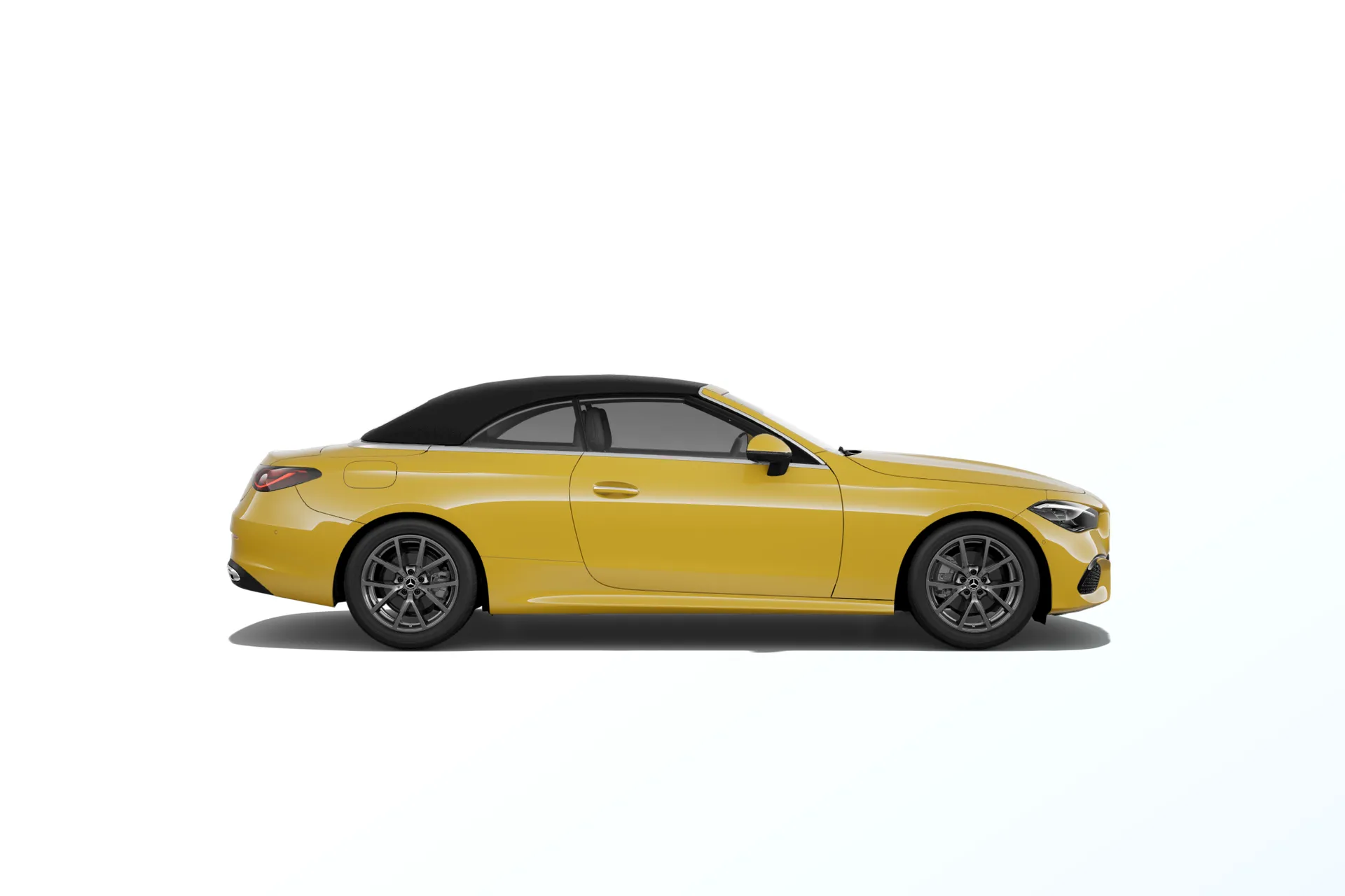 CLE kabriolet (A236), Linie AVANTGARDE exteriér, Nemetalická žlutá sun, side