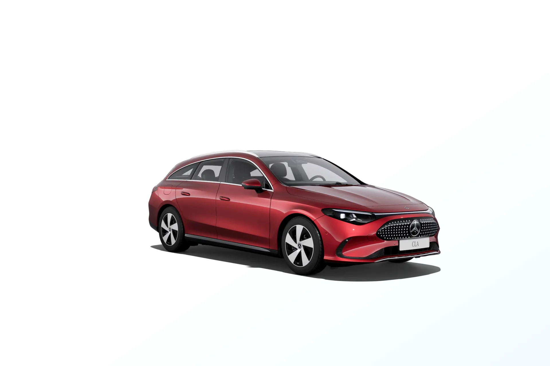 CLA Shooting Brake (X174), Linie Progressive, Metalická červená patagonia MANUFAKTUR, front