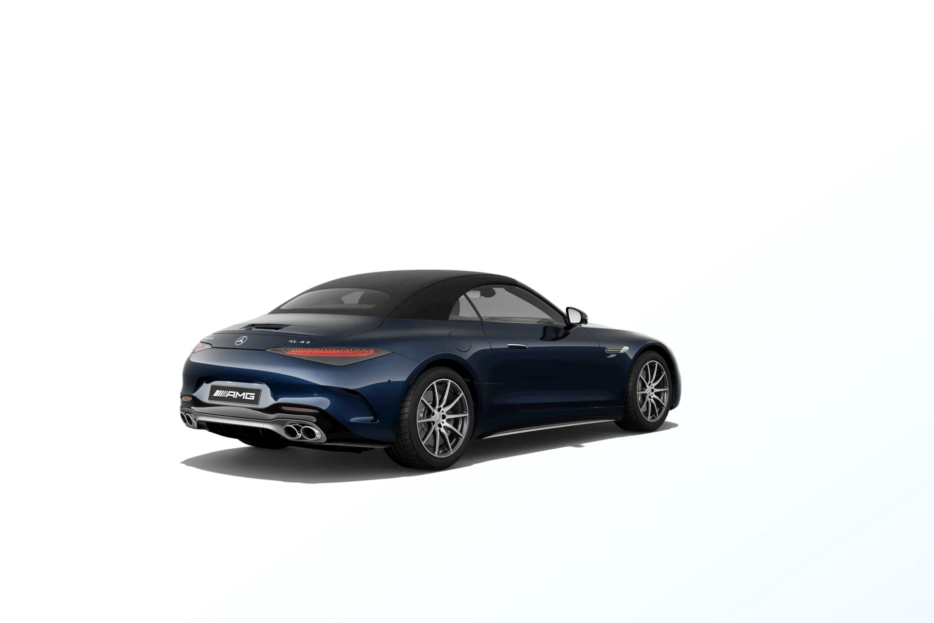 Mercedes-AMG SL Roadster (R232), Sada AMG Aerodynamics, Metalická modrá cavansite MANUFAKTUR exclusive, rear