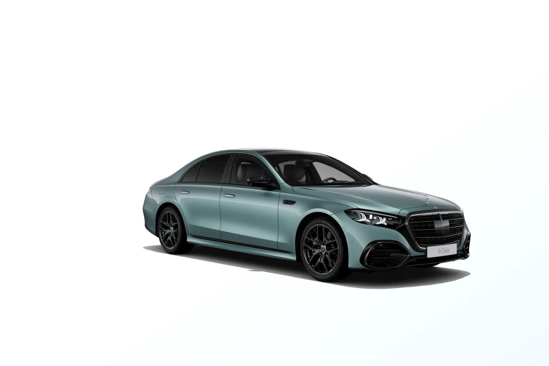 Třída S (W223-fl), Linie AMG Plus, Metalická stříbrná verde, front