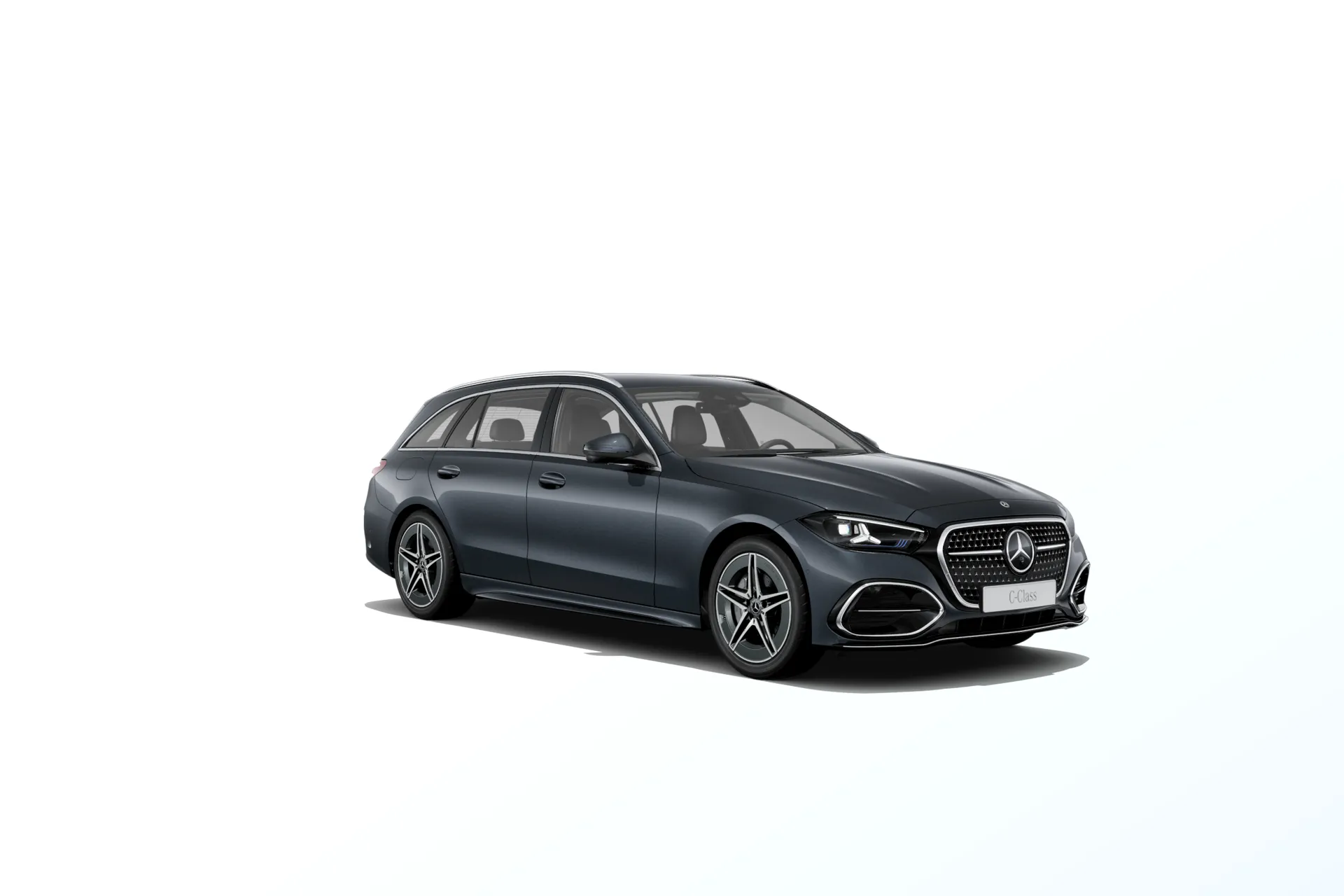 Třída C kombi (S206-fl), Linie AMG, Metalická šedá moody sky, front
