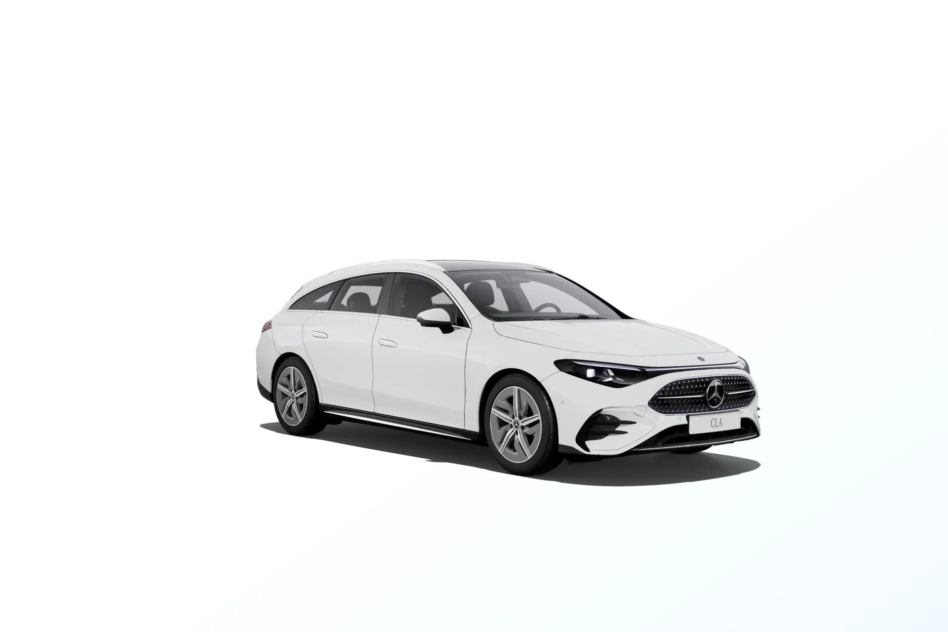 CLA Shooting Brake (X178), Linie AMG, Nemetalická bílá polar, front