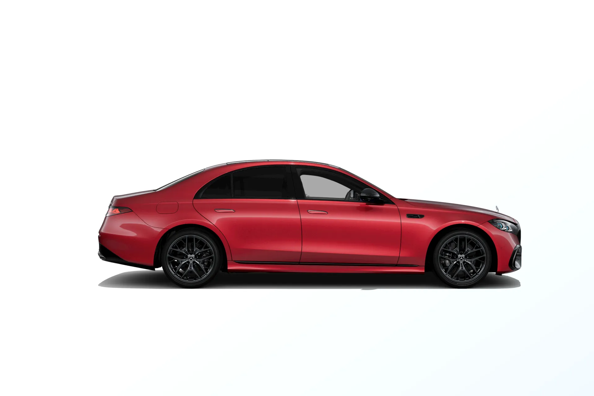 Třída S (W223-fl), Linie AMG Plus, Červená patagonia bright MANUFAKTUR, side