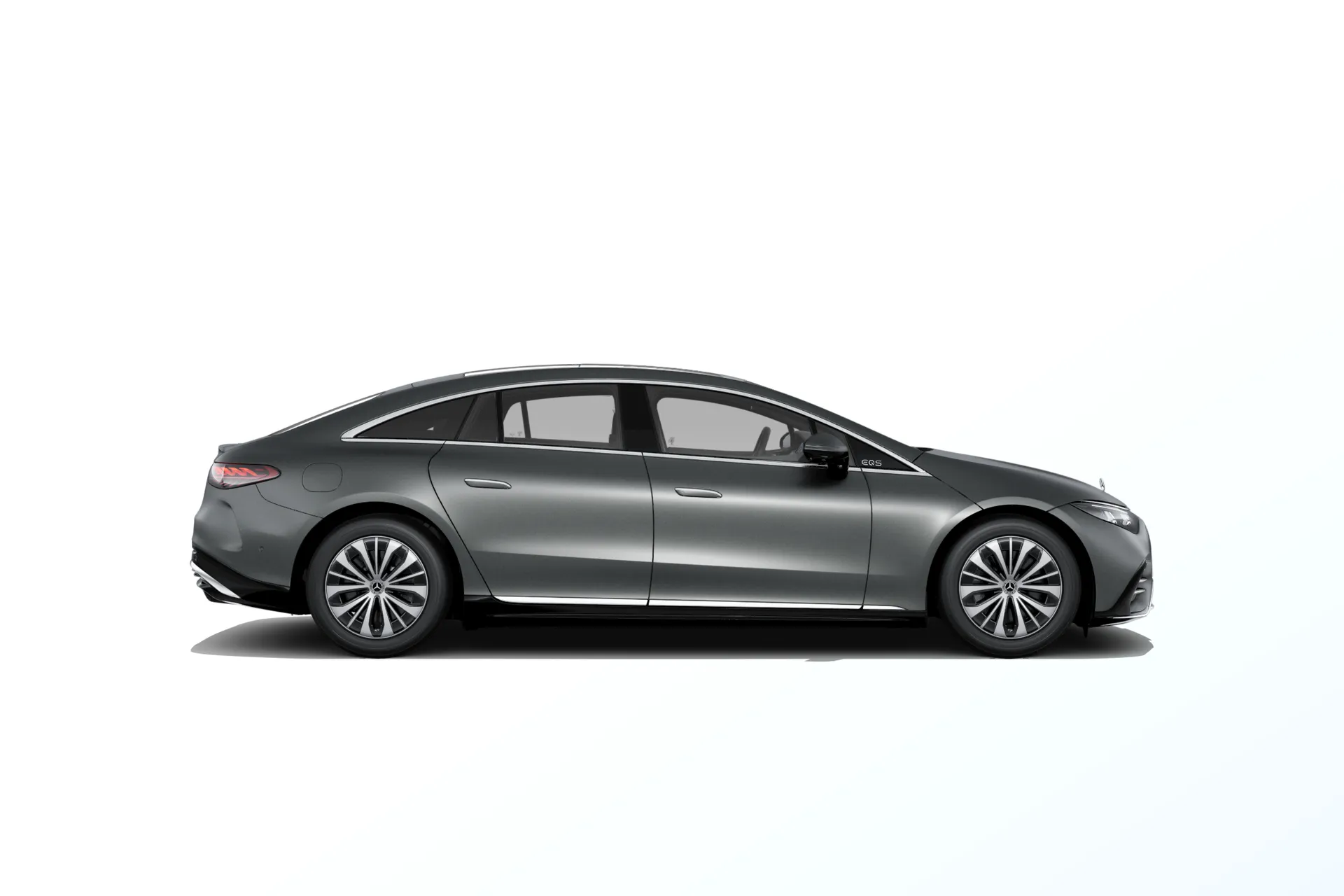 EQS sedan (V297-fl), Linie Electric Art exteriér, Magno šedá graphite MANUFAKTUR, side