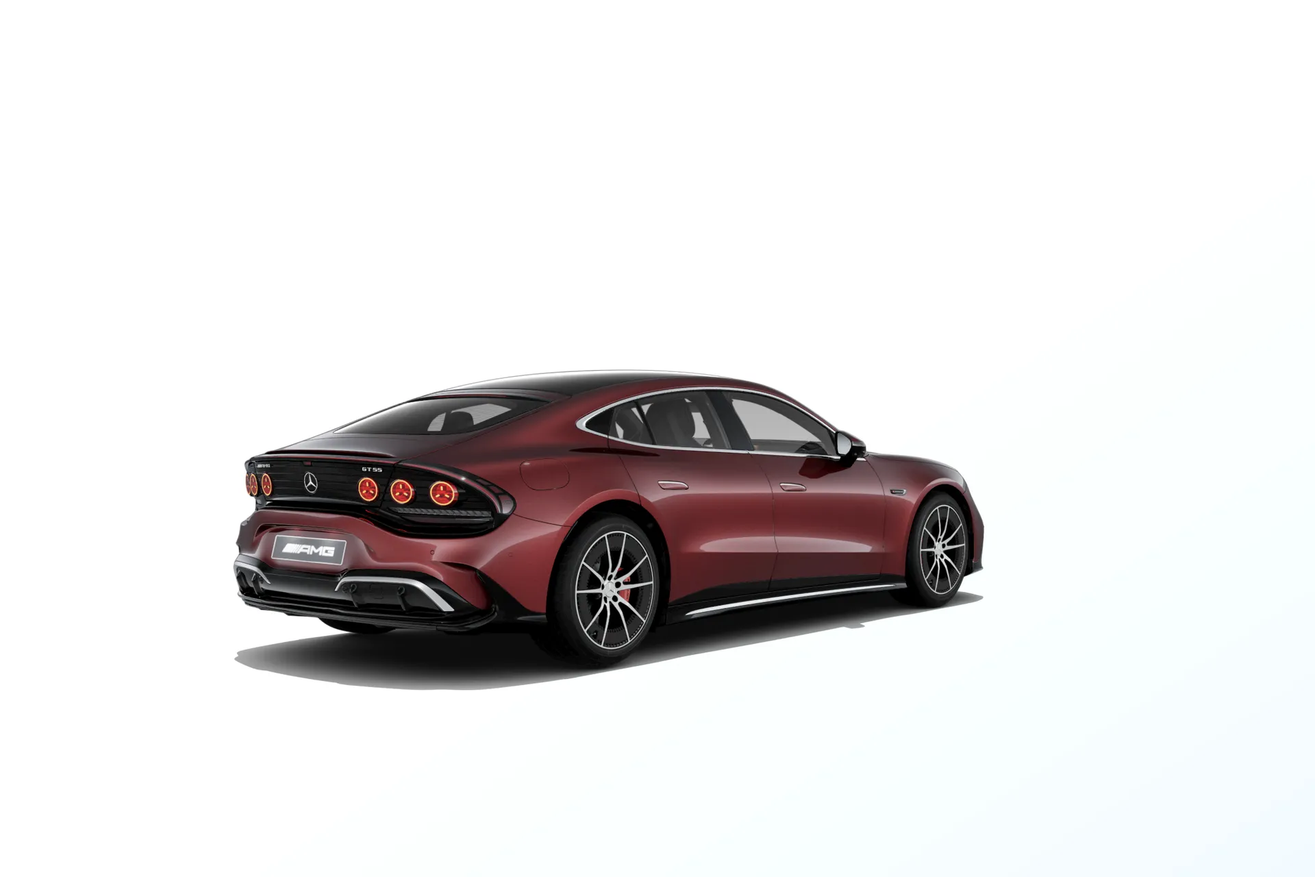 Mercedes-AMG GT čtyřdveřové kupé (C590), Základní provedení, Metalická červená carneol MANUFAKTUR exclusive, rear