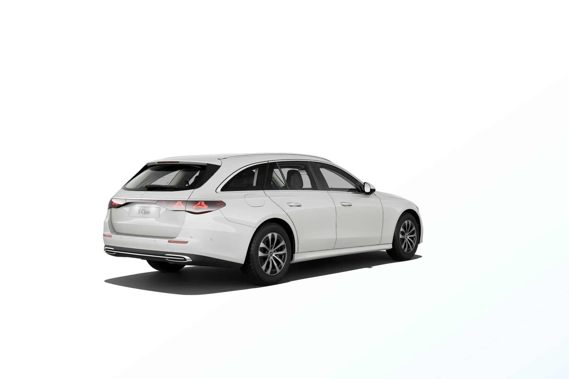 Třída E kombi (S214), Linie AVANTGARDE exteriér, Bílá opalite bright MANUFAKTUR, rear
